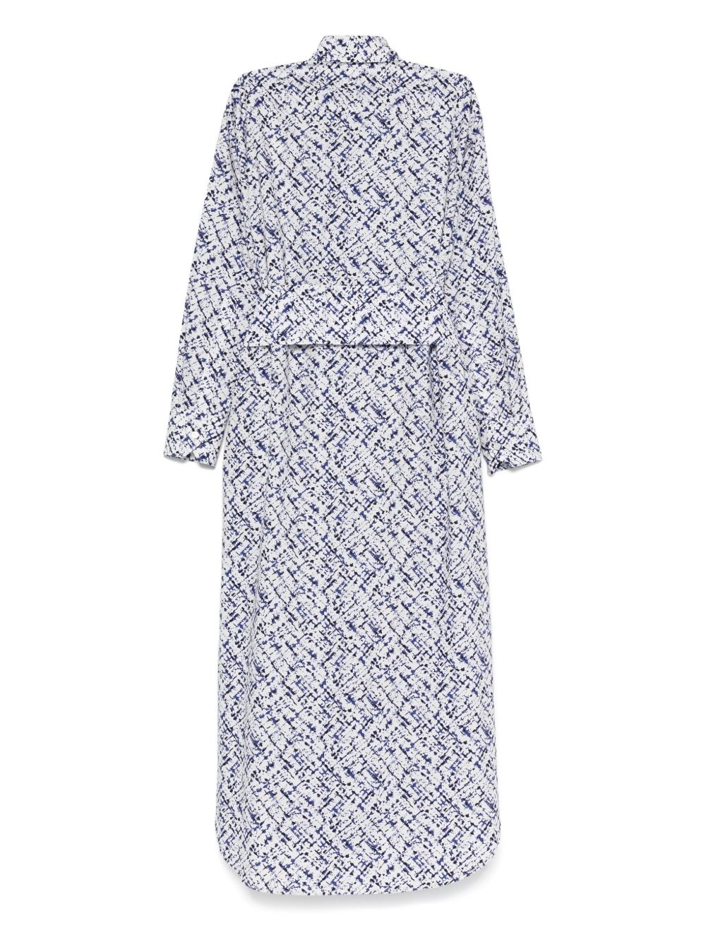 printed poplin maxi dress - 2