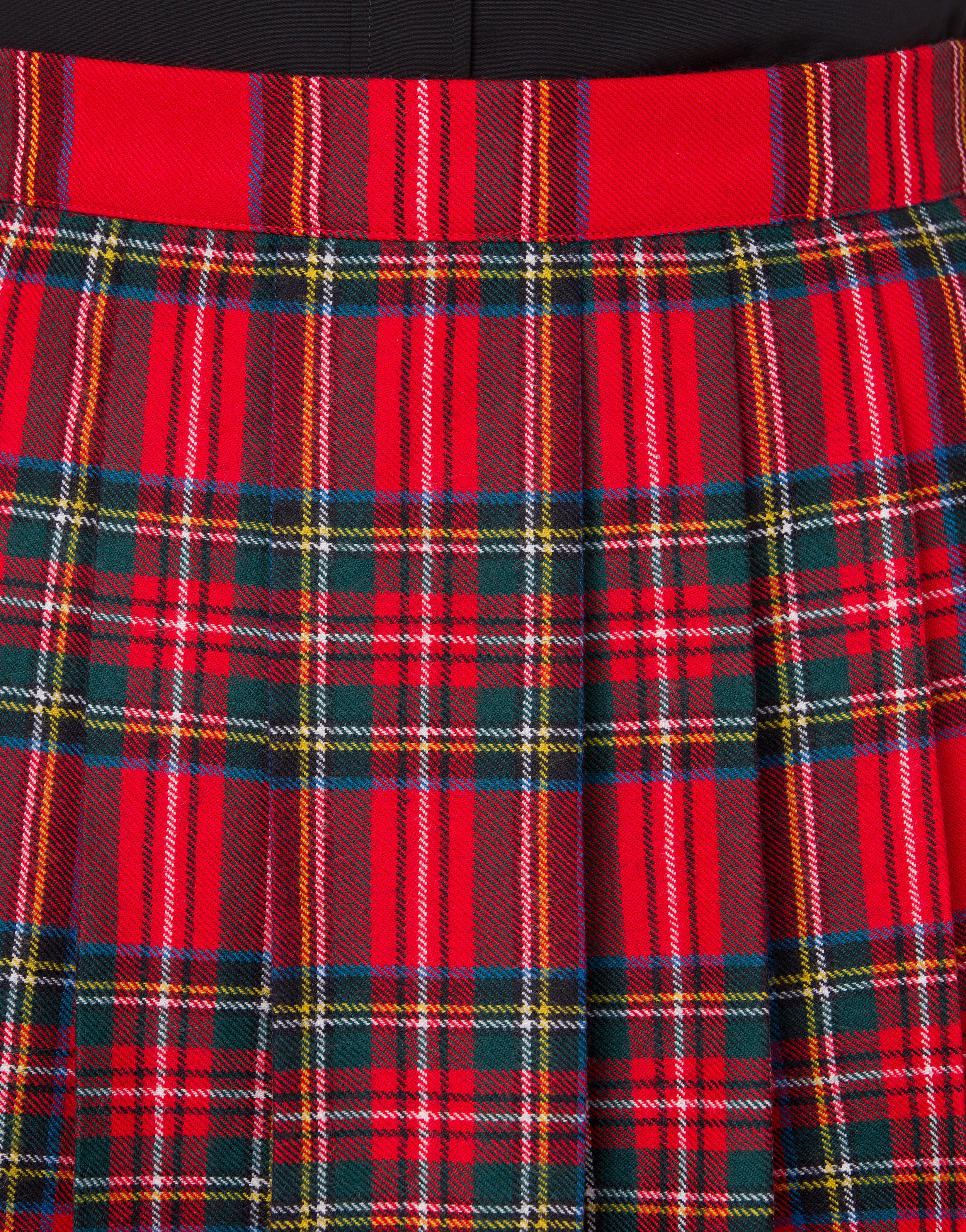 TARTAN WOOL SKIRT - 4