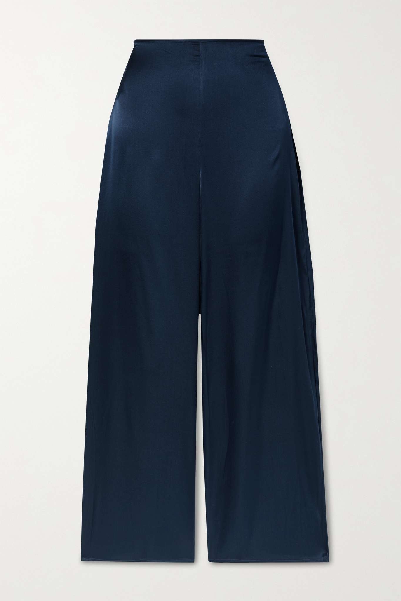 Kora silk-satin wide-leg pants - 1