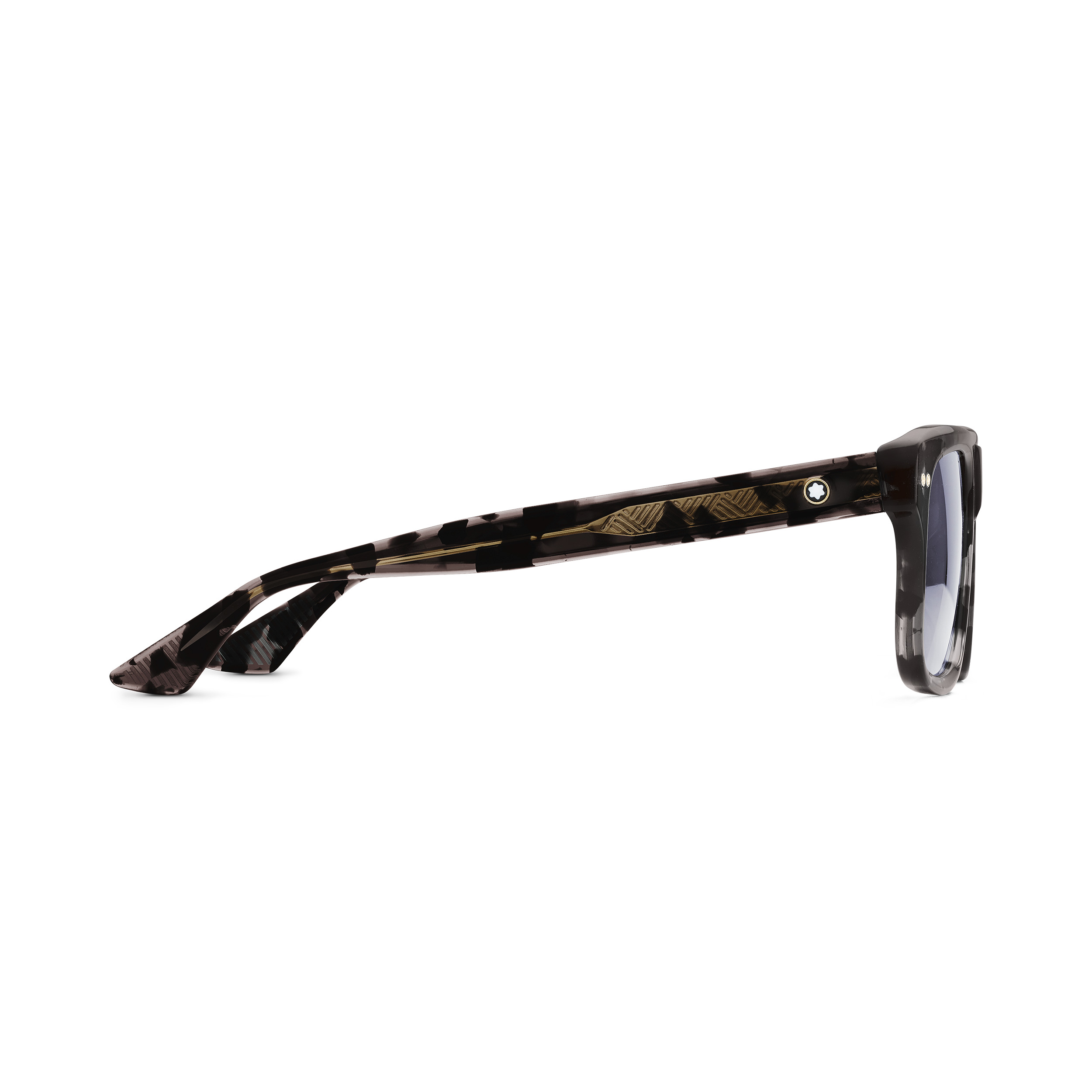 Rectangular Sunglasses with Black-Colored Acetate Frame - 2