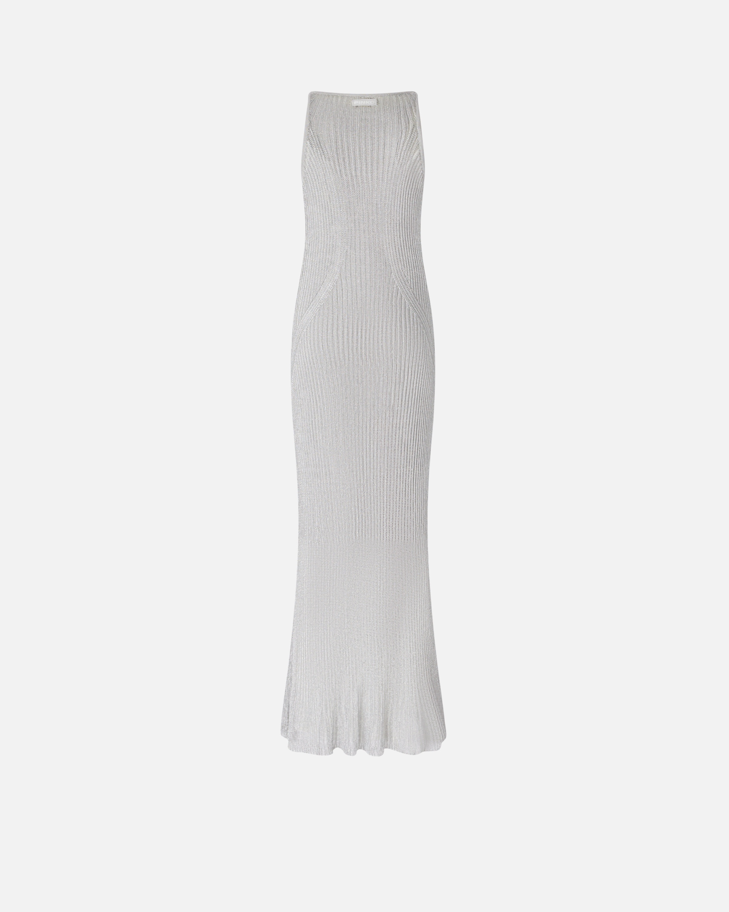 SLEEVELESS DRESS IN METALLIC RIBBED KNIT - 6