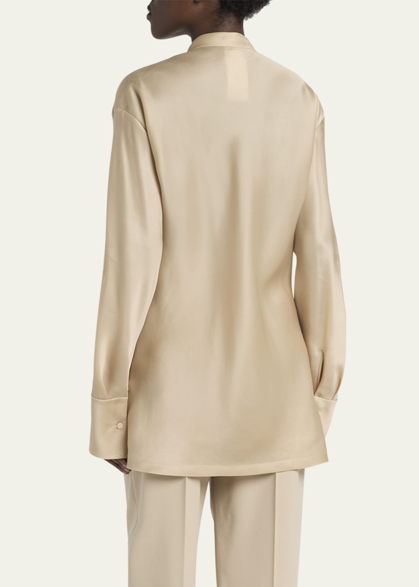 Organdy Button Down Blouse - 3