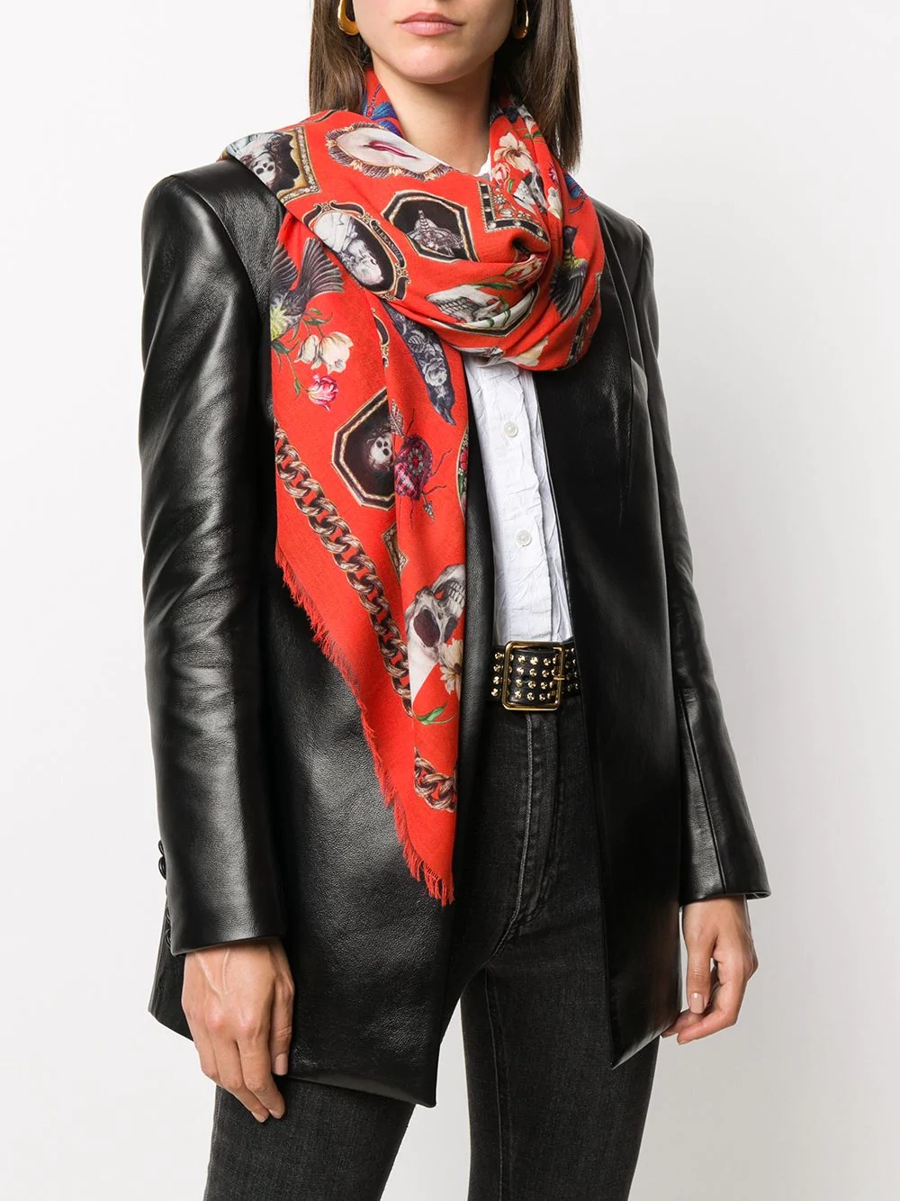 Curiosities-print scarf - 2