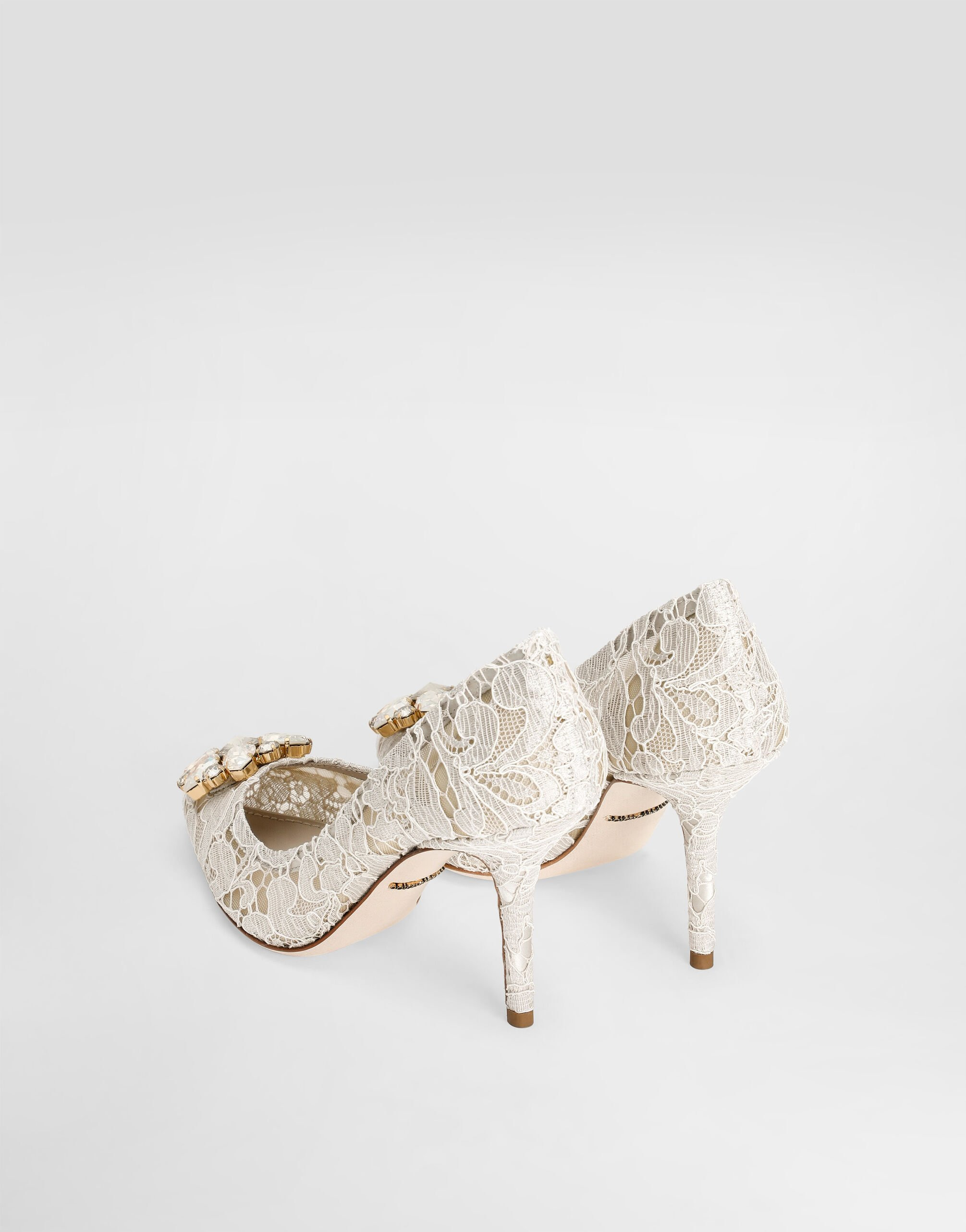 Pump in Taormina lace with crystals - 3