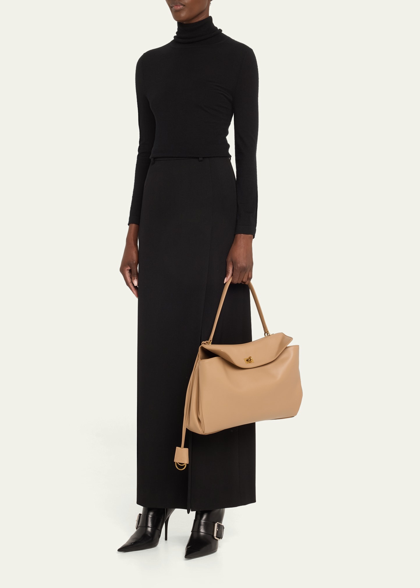 Rodeo Medium Leather Top-Handle Bag - 6