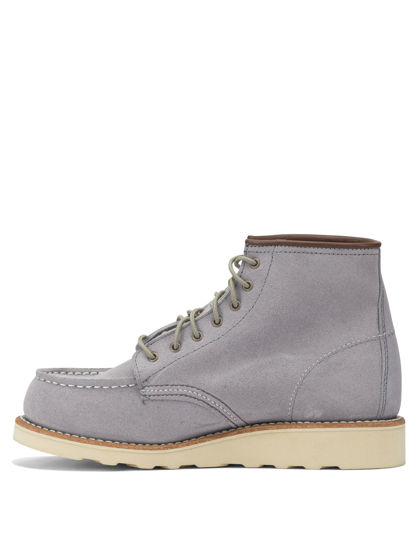 Red Wing Shoes - Red Wing Shoes "6'' Moc Toe 3300 Dusty Lavender Abilene" Lace-up Ankle Boots - 3