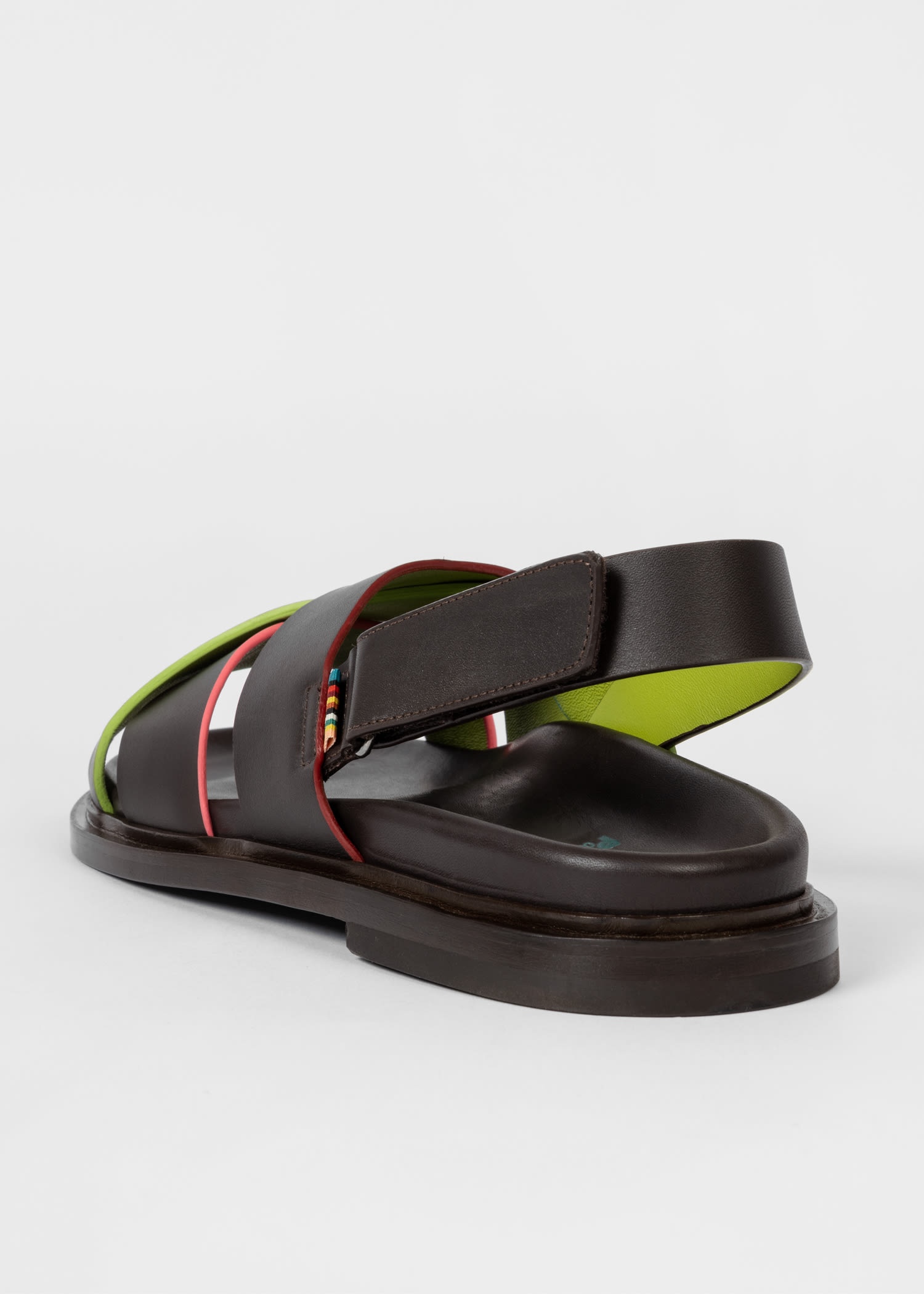 Dark Brown Leather Sandals - 4