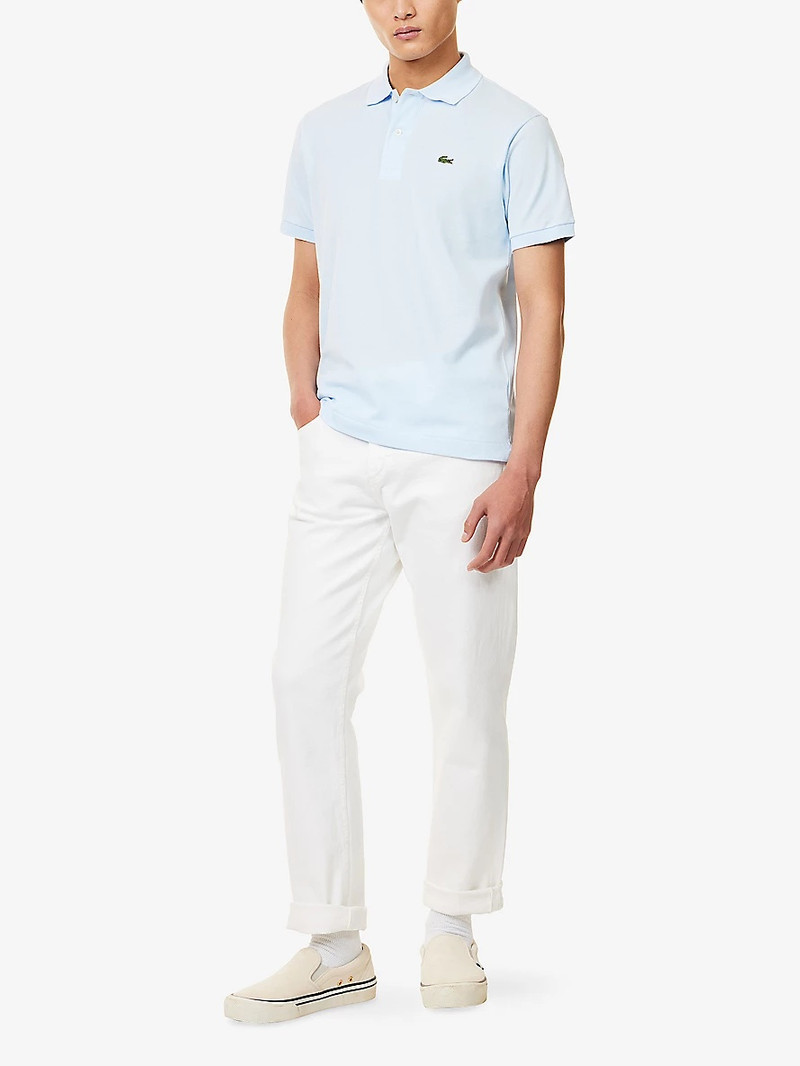 LACOSTE Brand-Patch Short-Sleeves Regular-Fit Cotton-Piqué Polo Shirt outlook