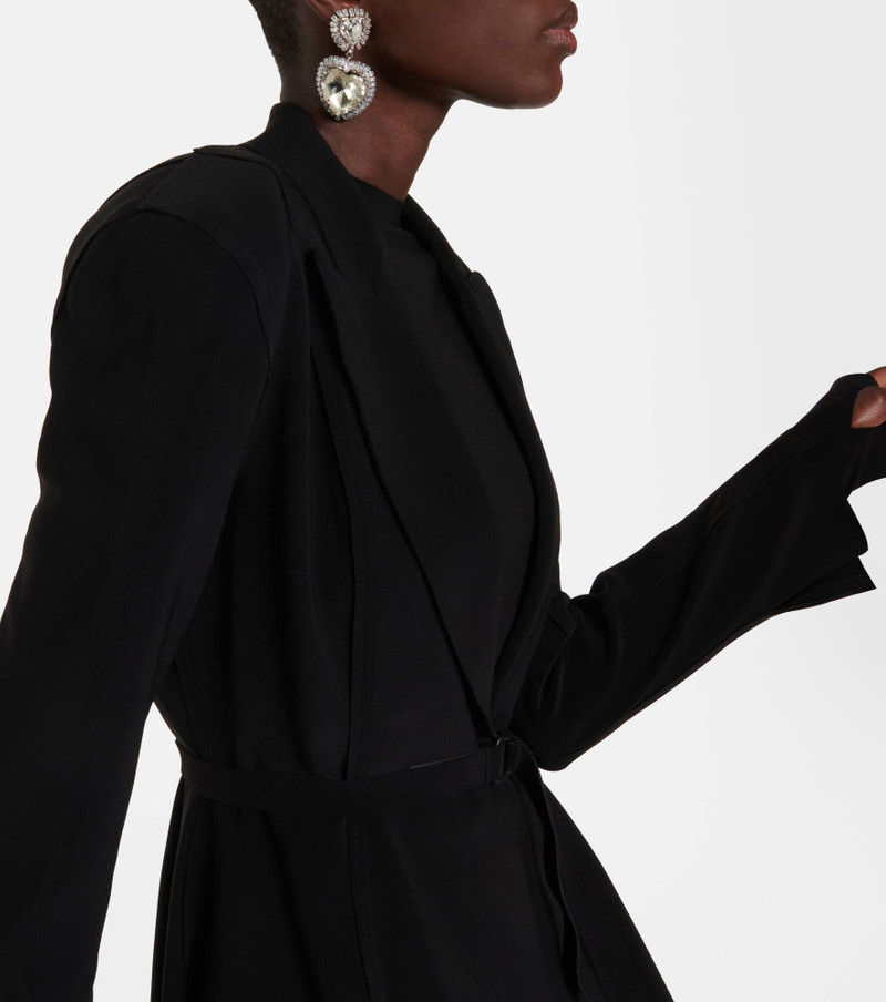 Belted peplum-hem jersey blazer 5