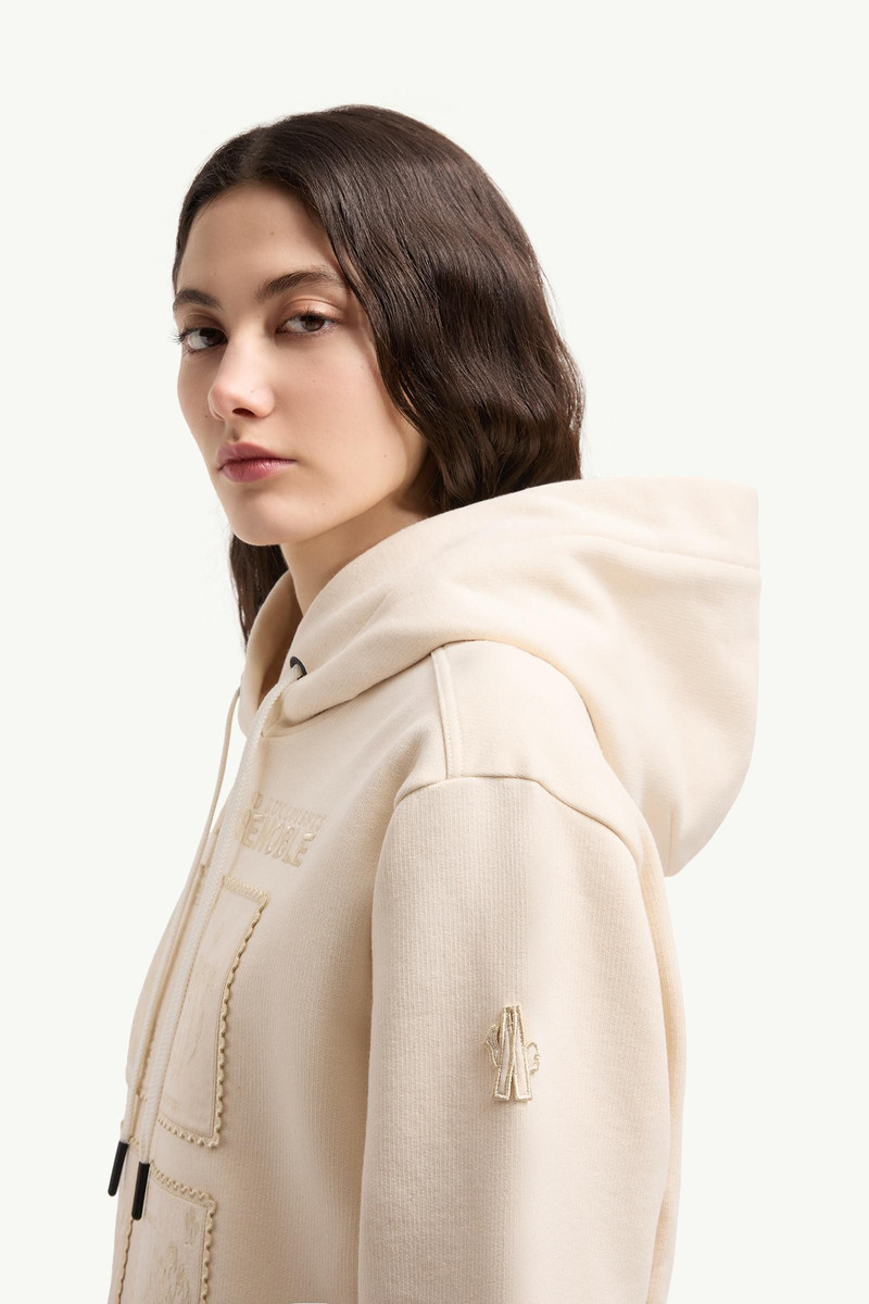 Botanical Patches Cotton Hoodie 3