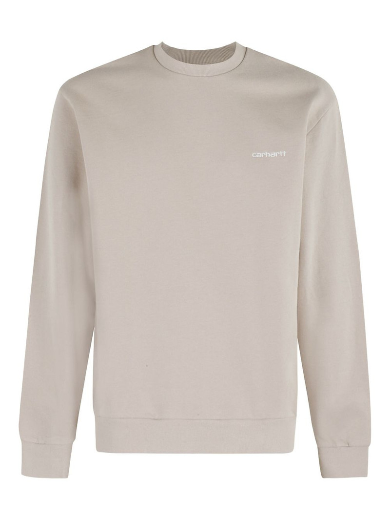 embroidered-logo sweatshirt 1