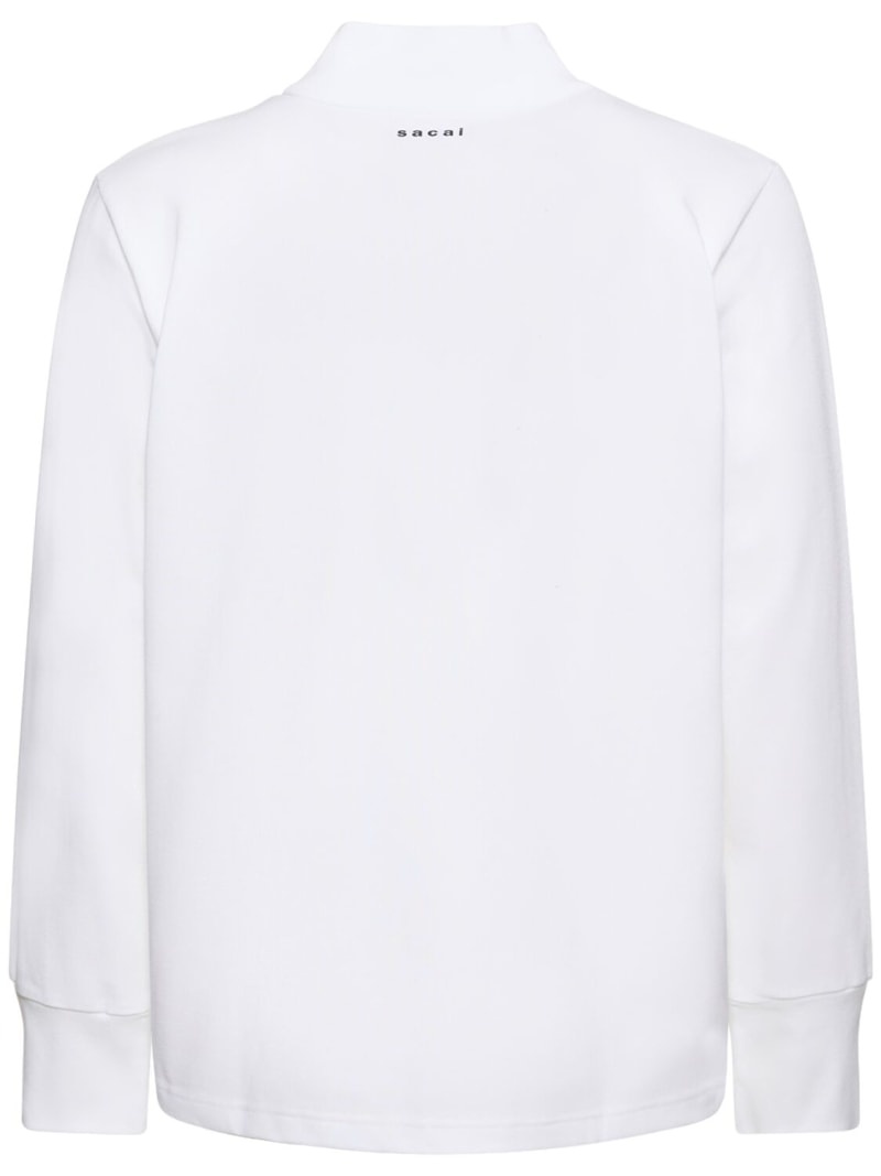 Logo high neck l/s cotton t-shirt - 5