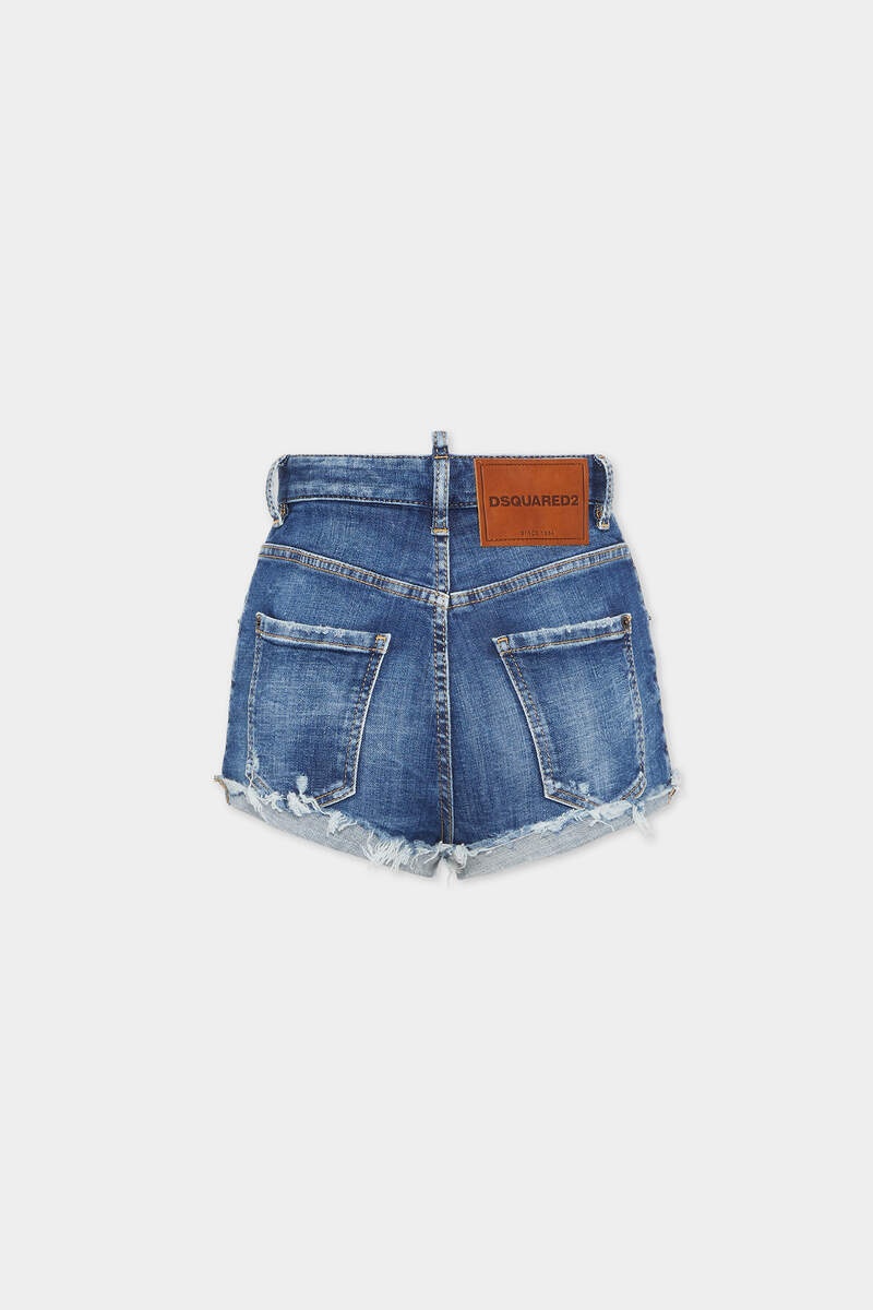 MEDIUM PERFECTO WASH HIGH WAIST HOT PANT - 2