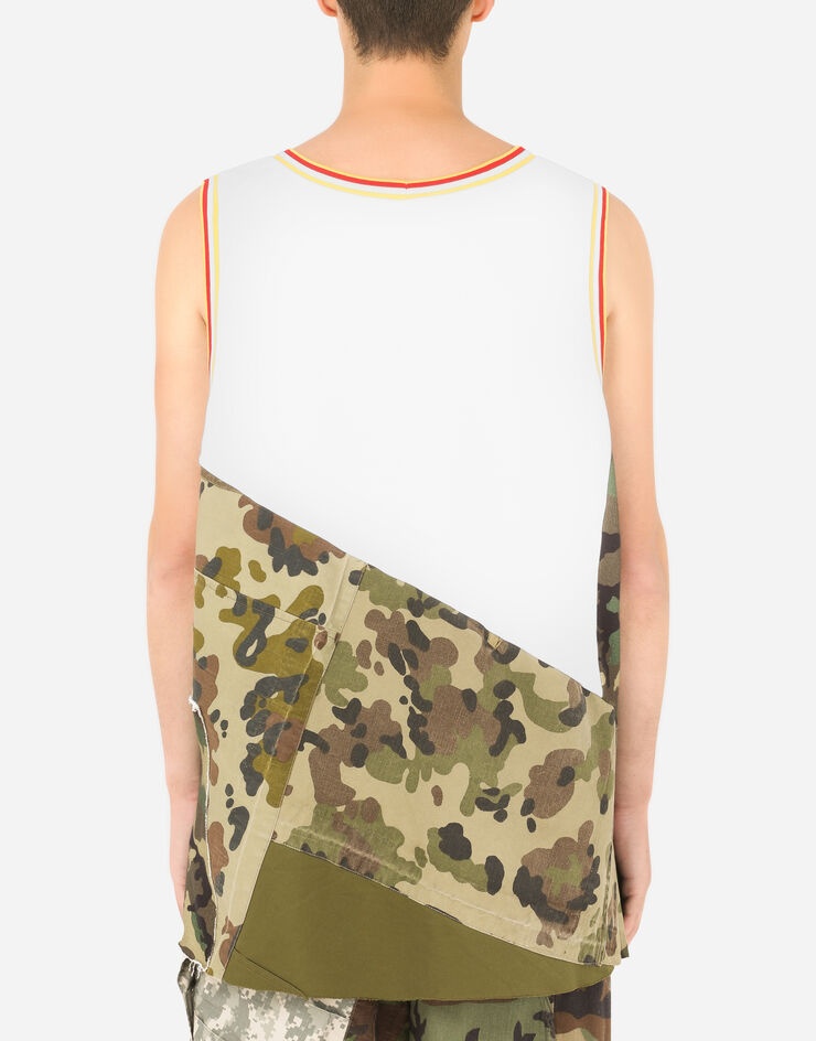 Camouflage patchwork singlet with DG patch - 2