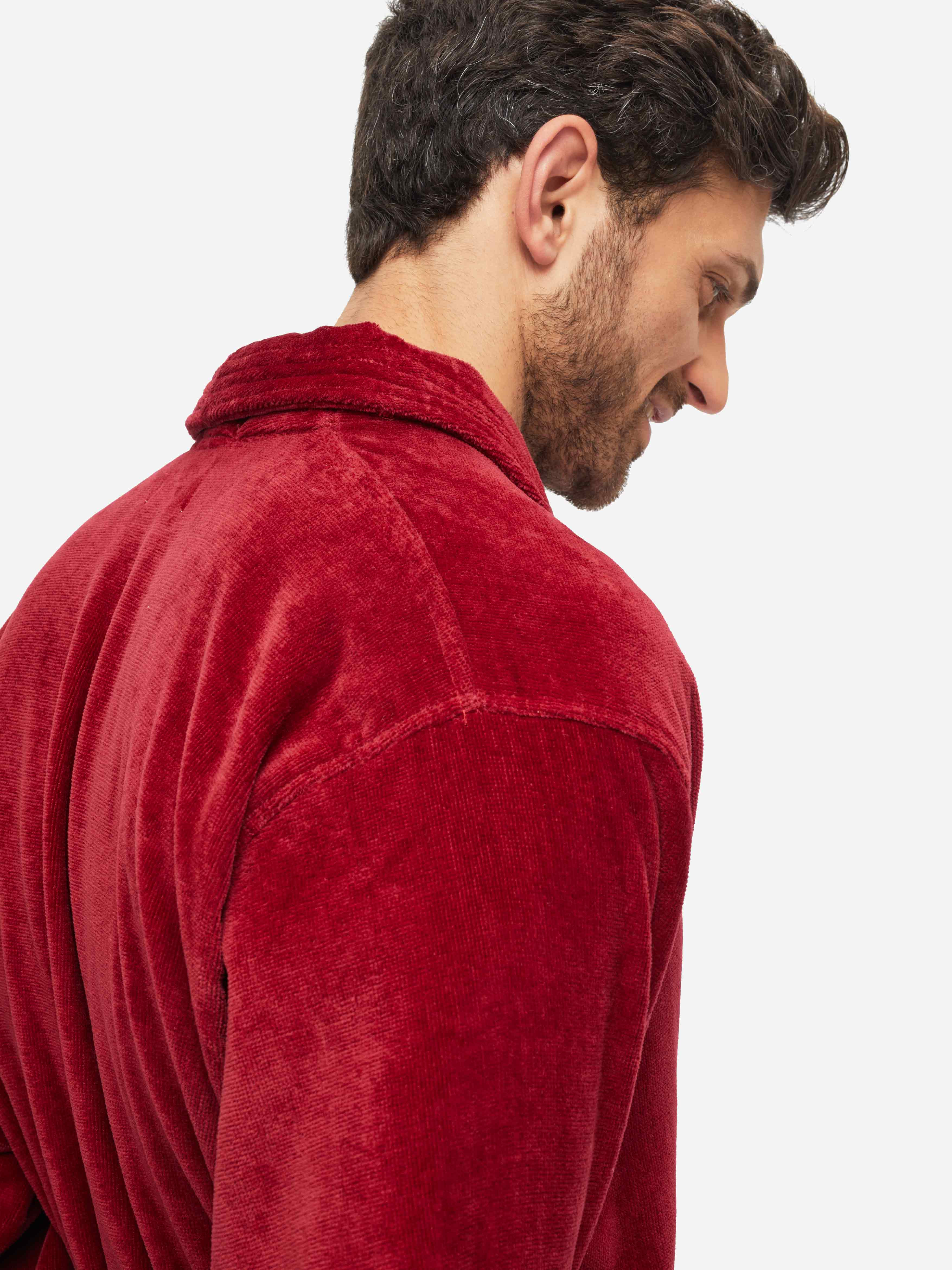 Men's Bathrobe Triton 10 Terry Cotton Wine - 6
