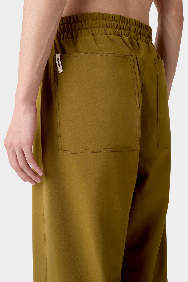 ELASTIC PANTS / olive green 6