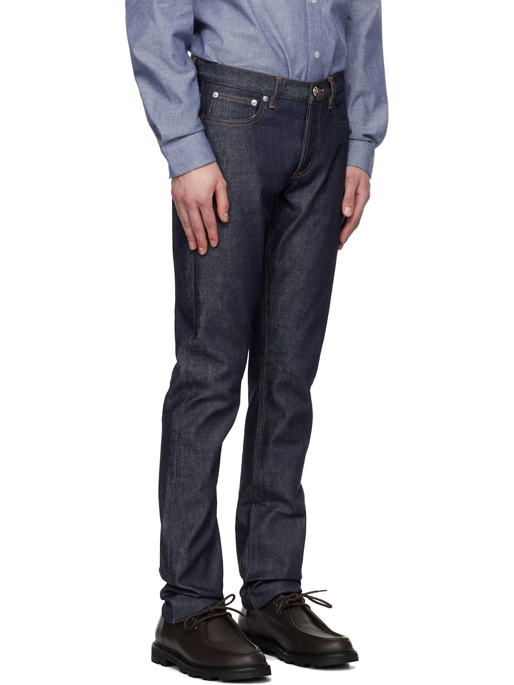 Navy Petit Standard Jeans - 2