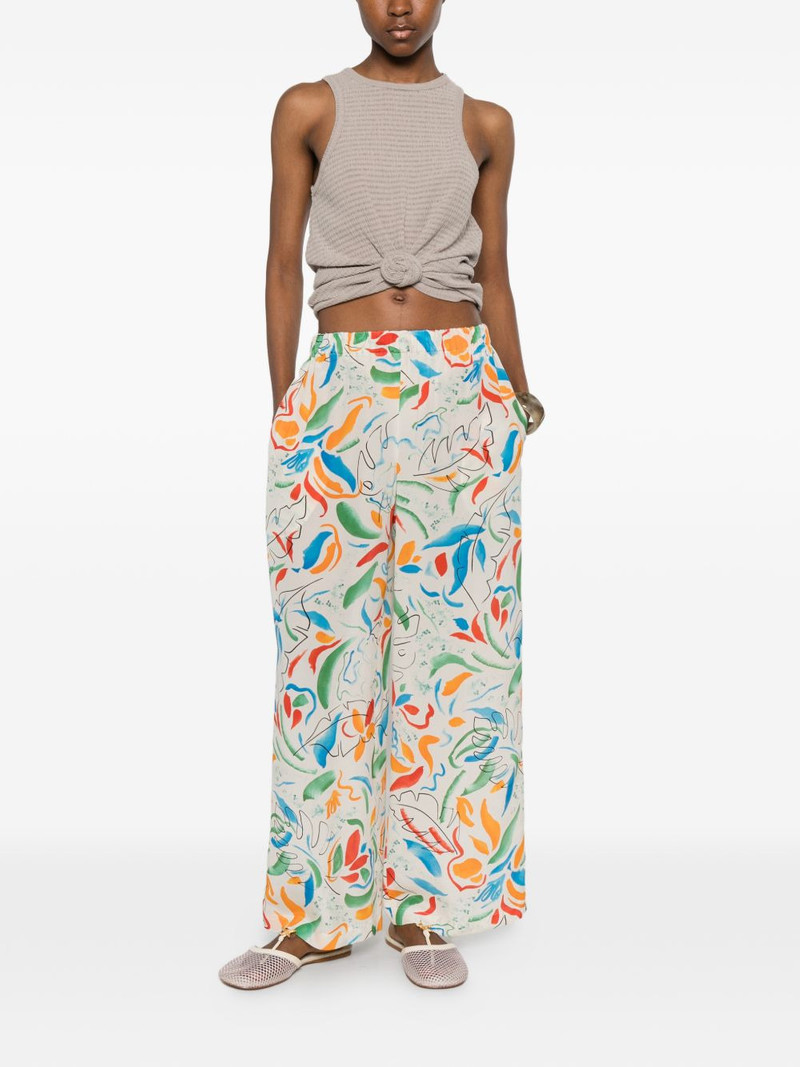 Aspesi abstract-pattern trousers outlook