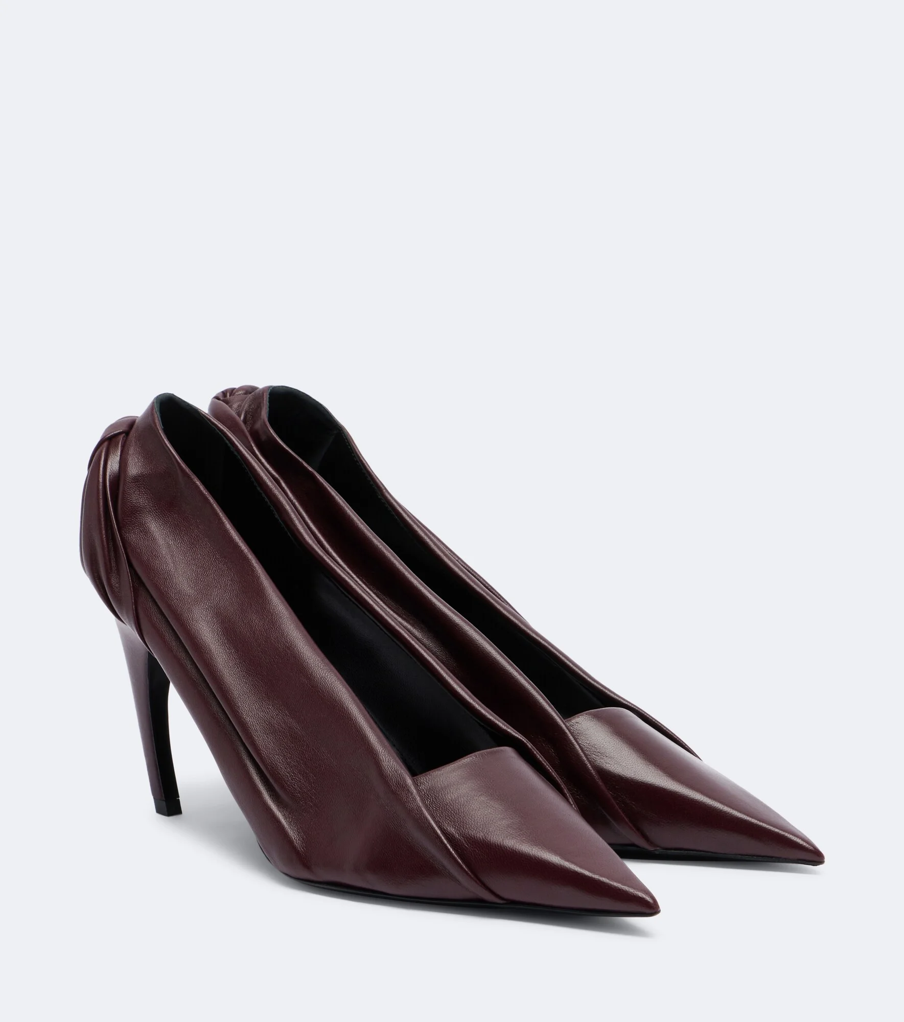 Eve draped leather pumps - 1