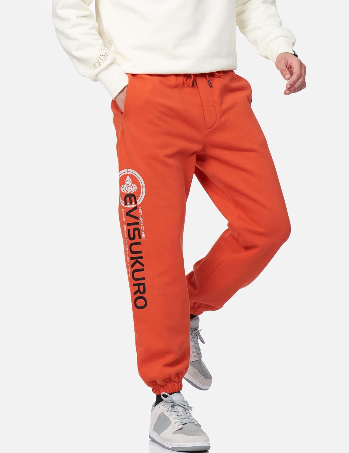 Kamon and Logo Print Sweatpants - 3
