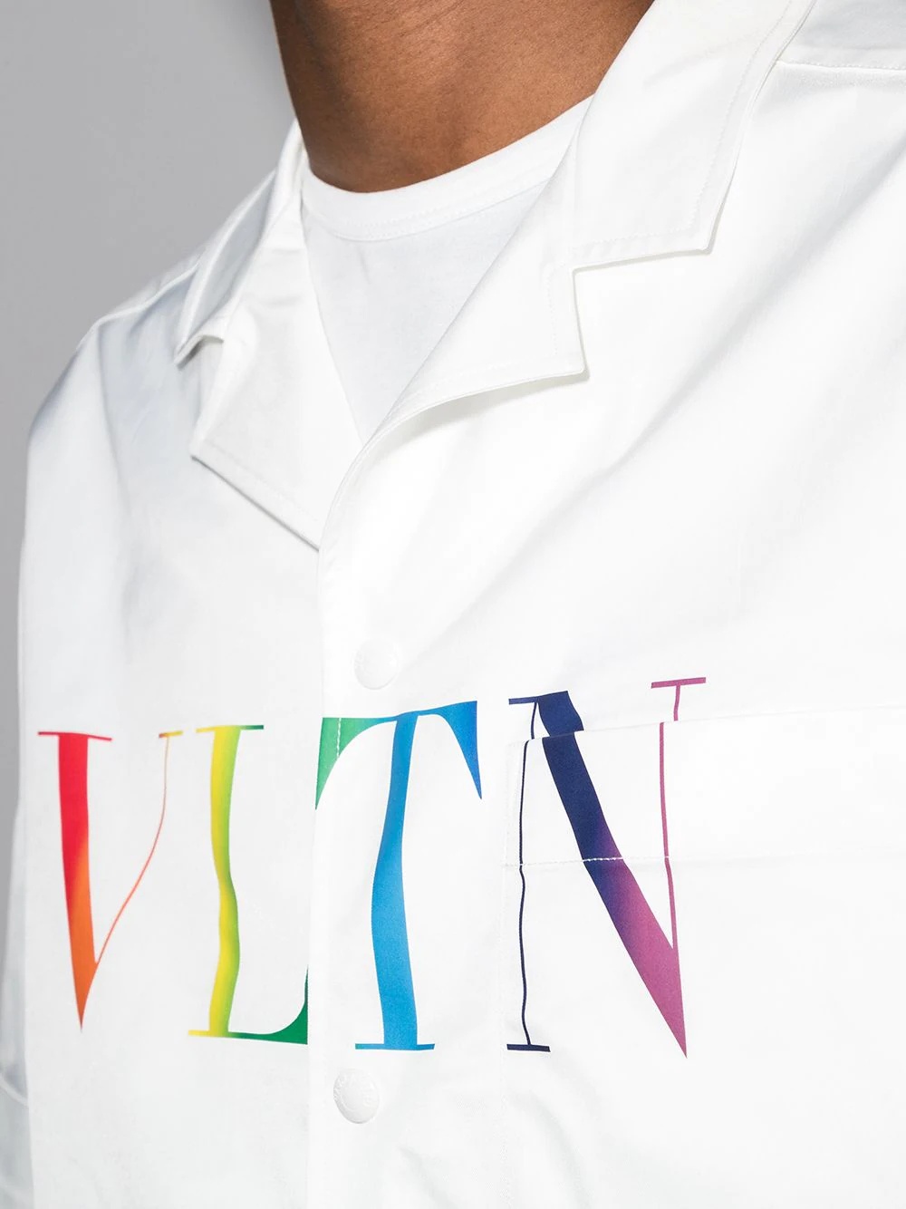 VLTN logo print T-shirt - 4