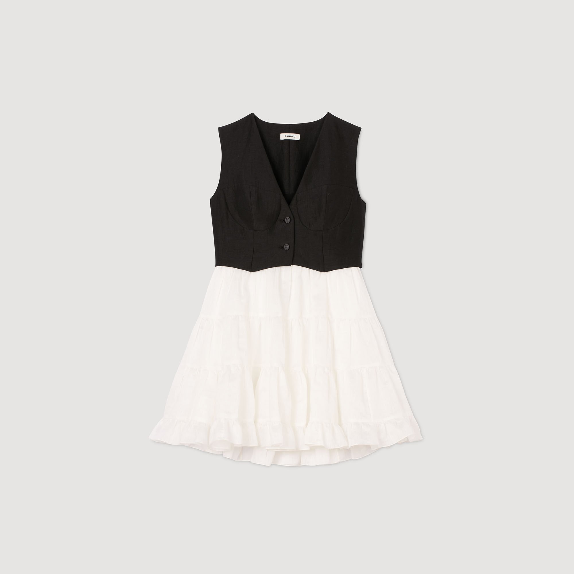 TWO-TONE MINI DRESS - 6