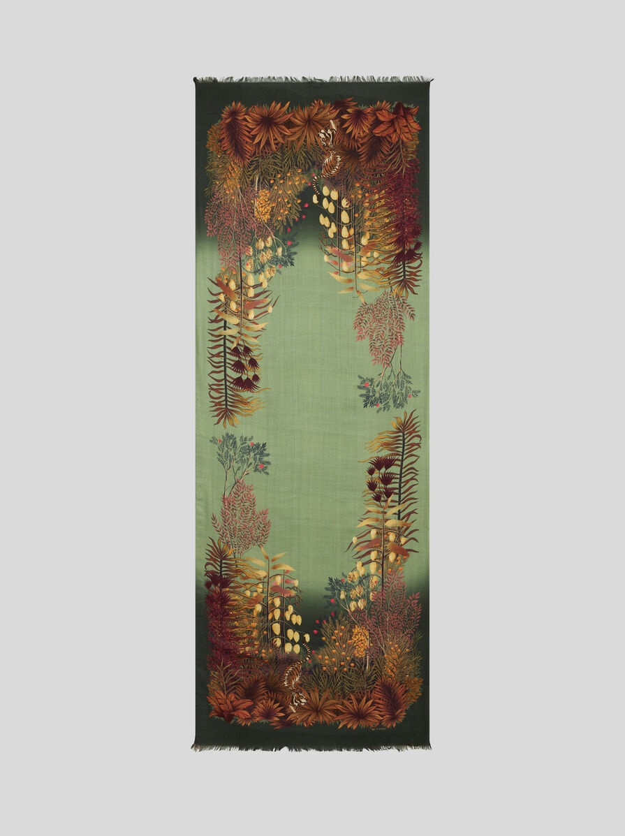 WOOL AND CASHMERE SCARF - 2