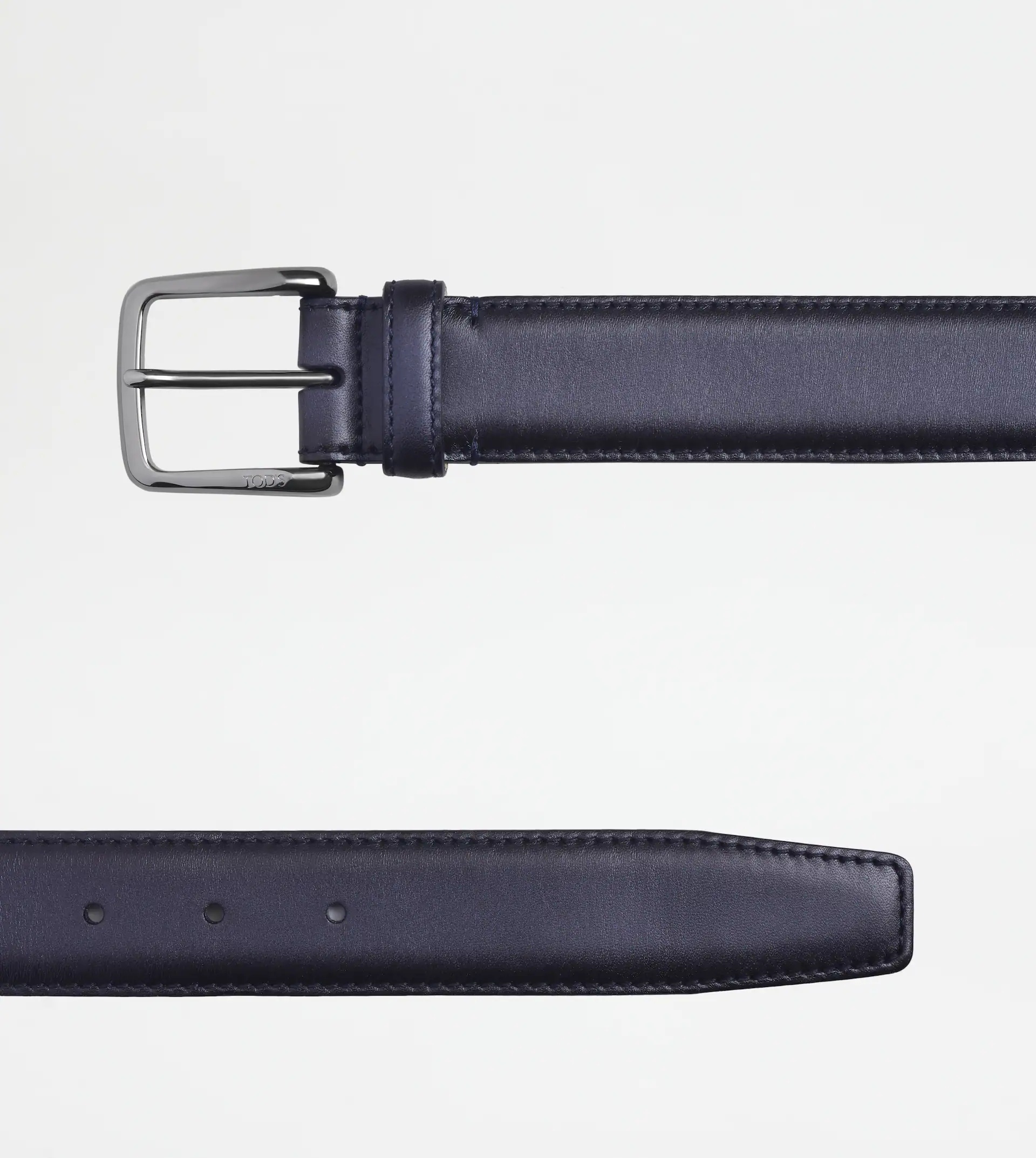 BELT IN LEATHER - BLUE - 2