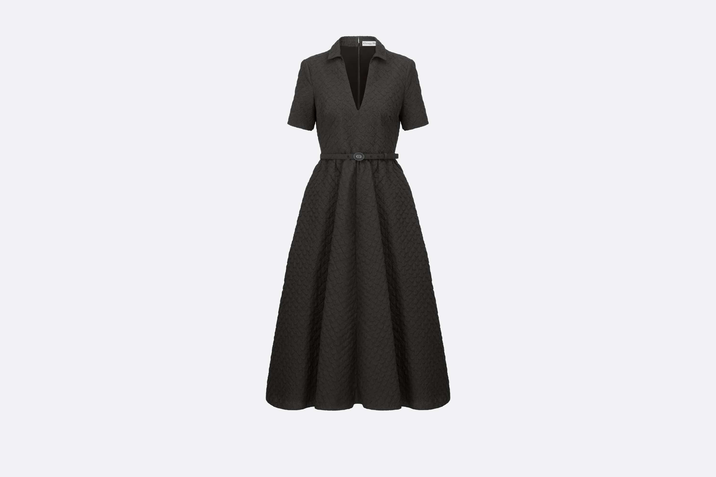 Mid-Length Belted Dress - 1
