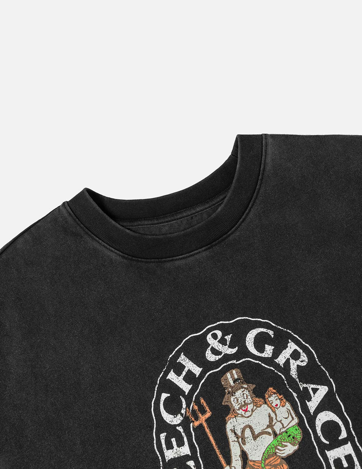 American "Ebisu" Print Relax Fit T-shirt - 7
