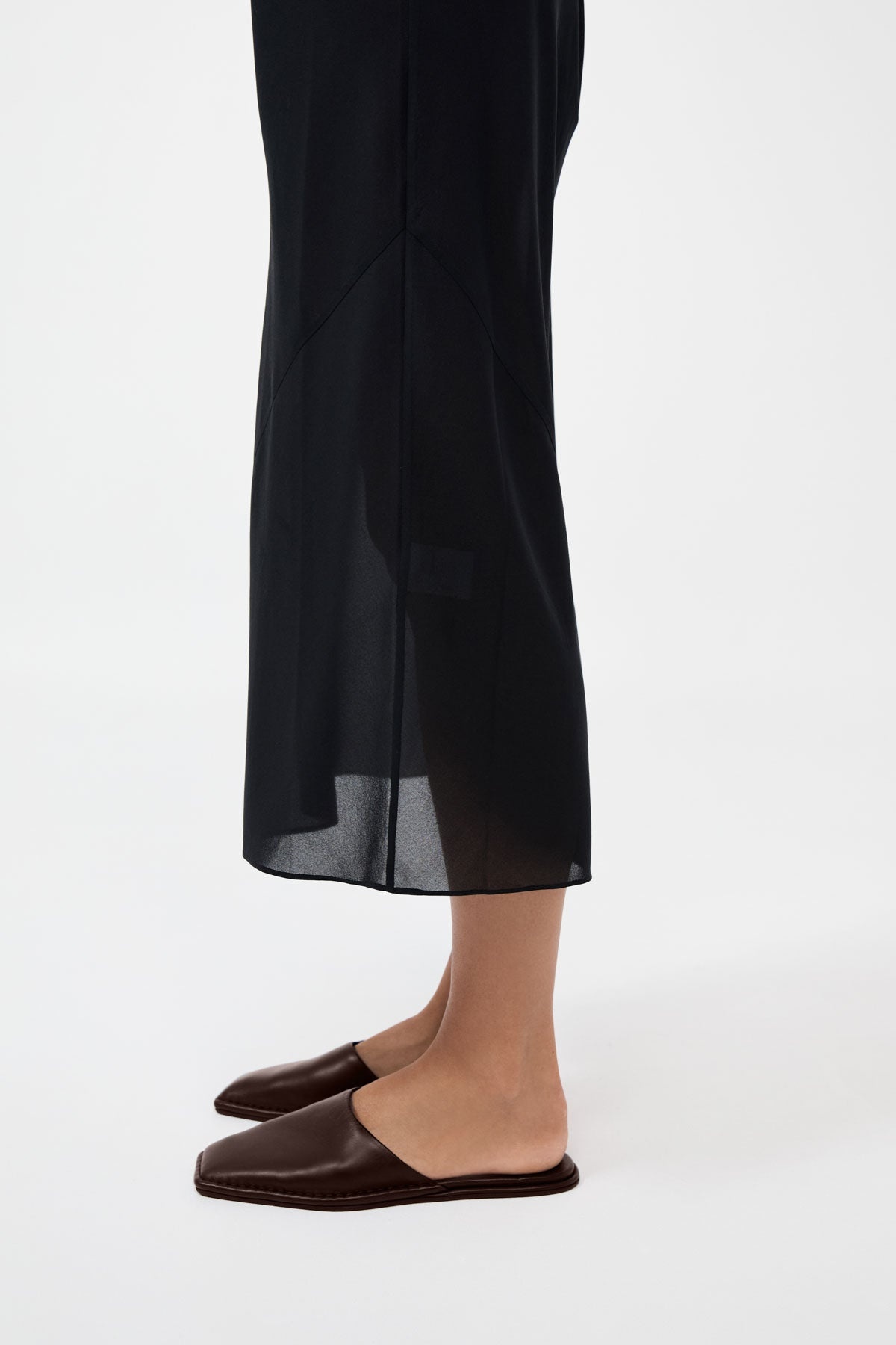 Soft Square Toe Flat - Chocolate - 4