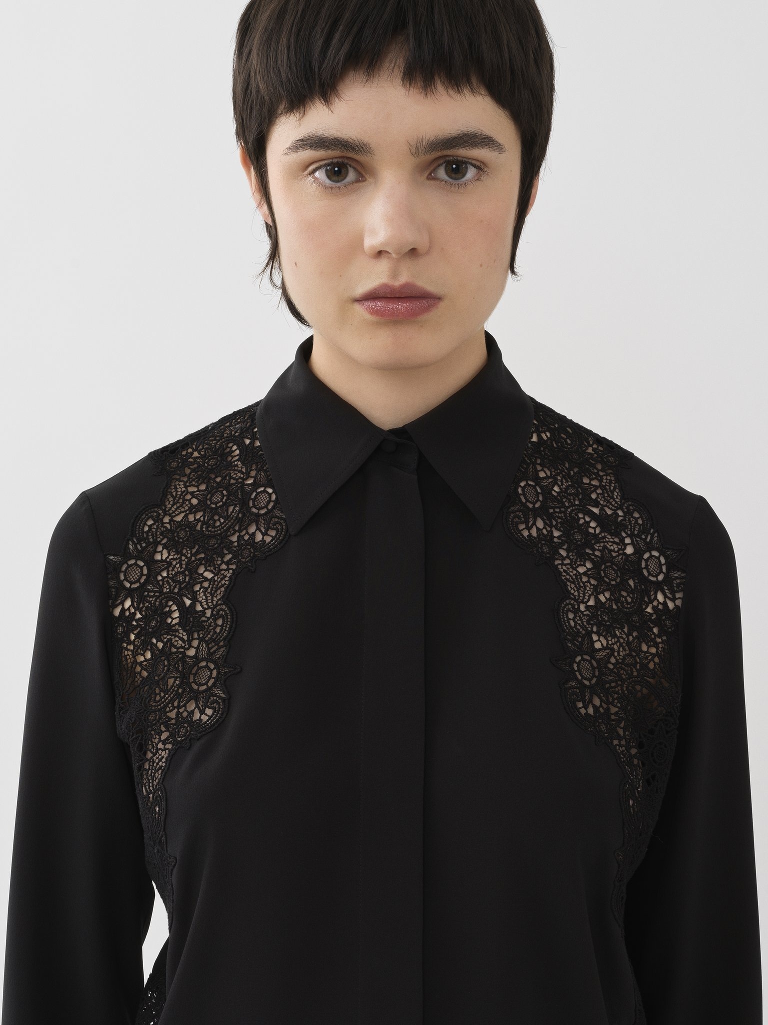 GUIPURE-DETAIL BLOUSE - 2