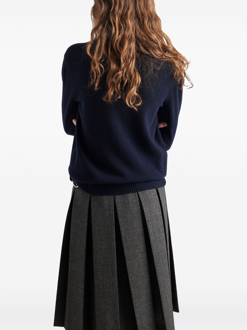 logo-intarsia sweater - 3
