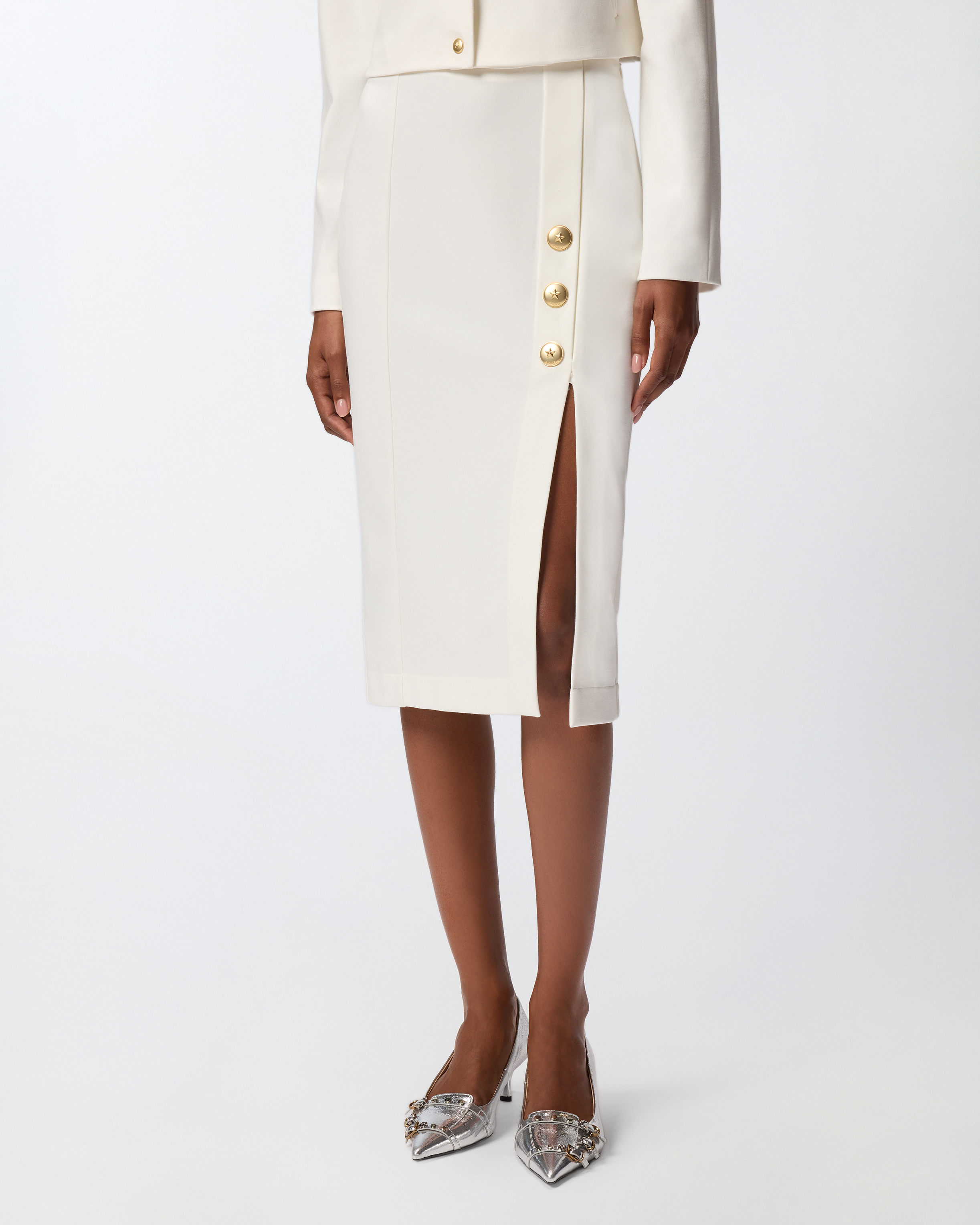 FULL MILANO KNIT PENCIL SKIRT - 3