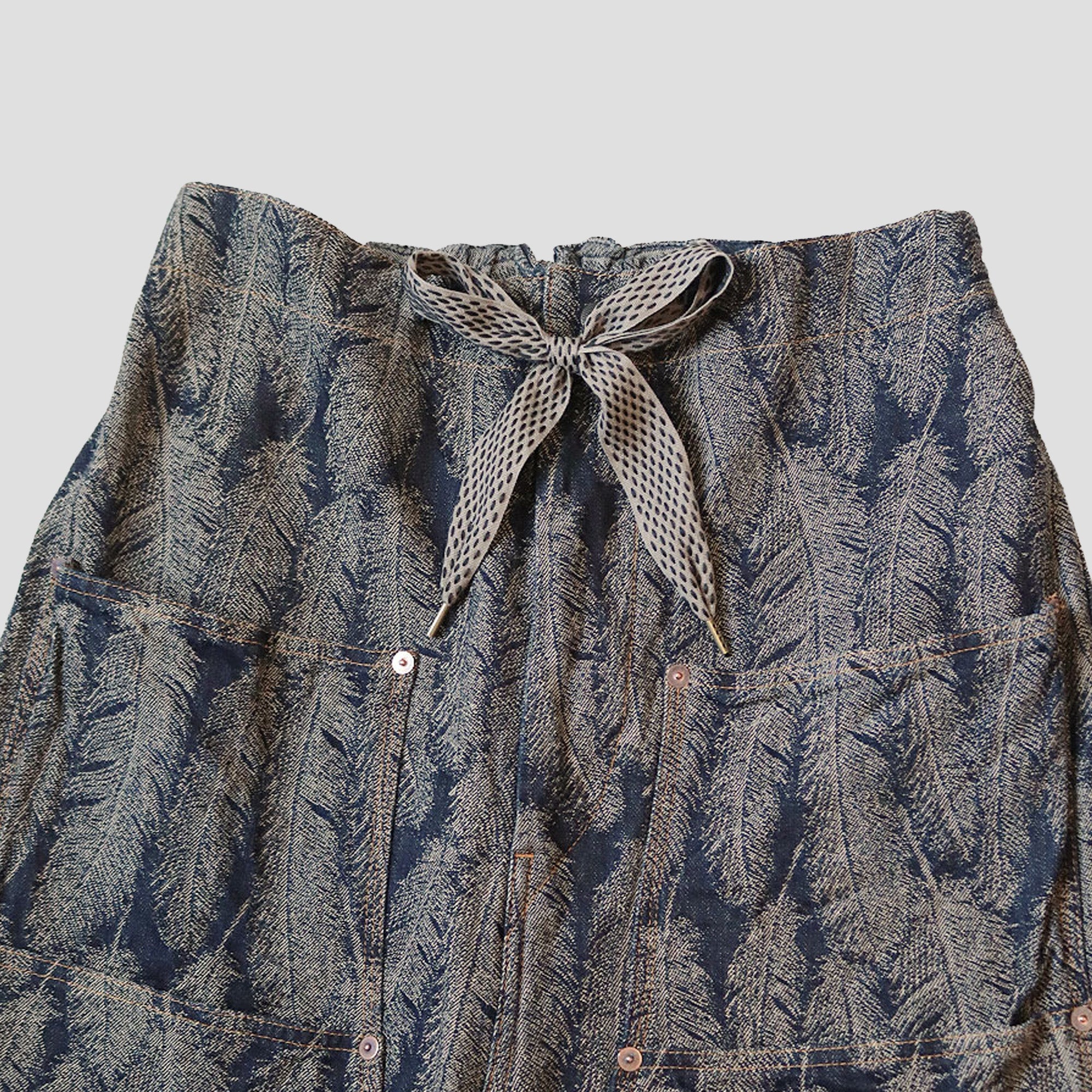 12oz MAGPIE DENIM W-KNEE EASY BAGY PANTS - 2