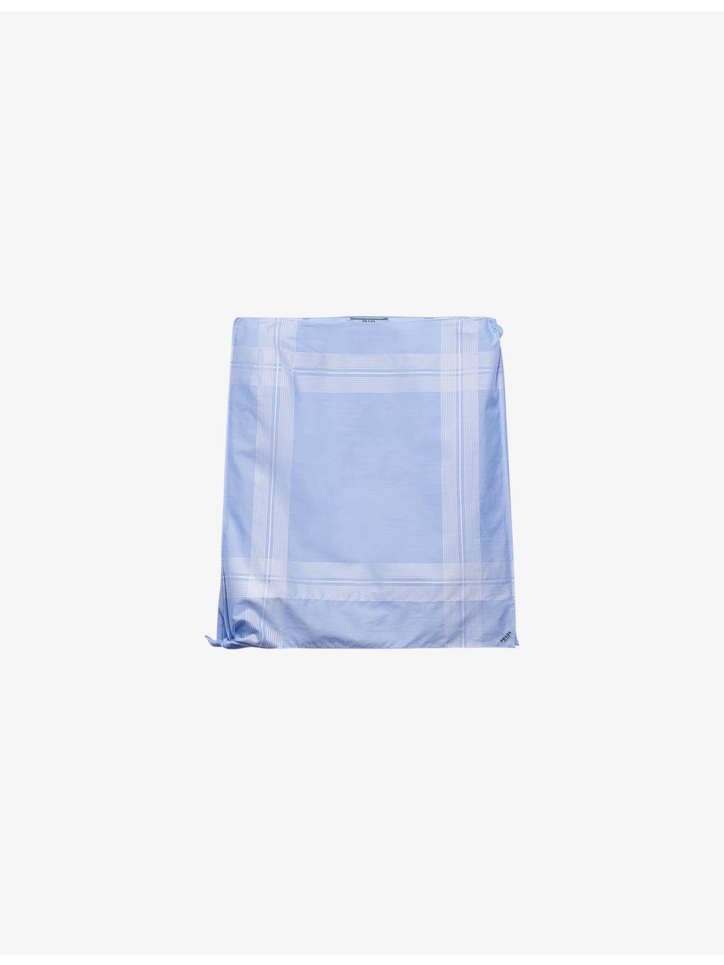 Logo-embroidered high-rise checked cotton mini skirt - 1