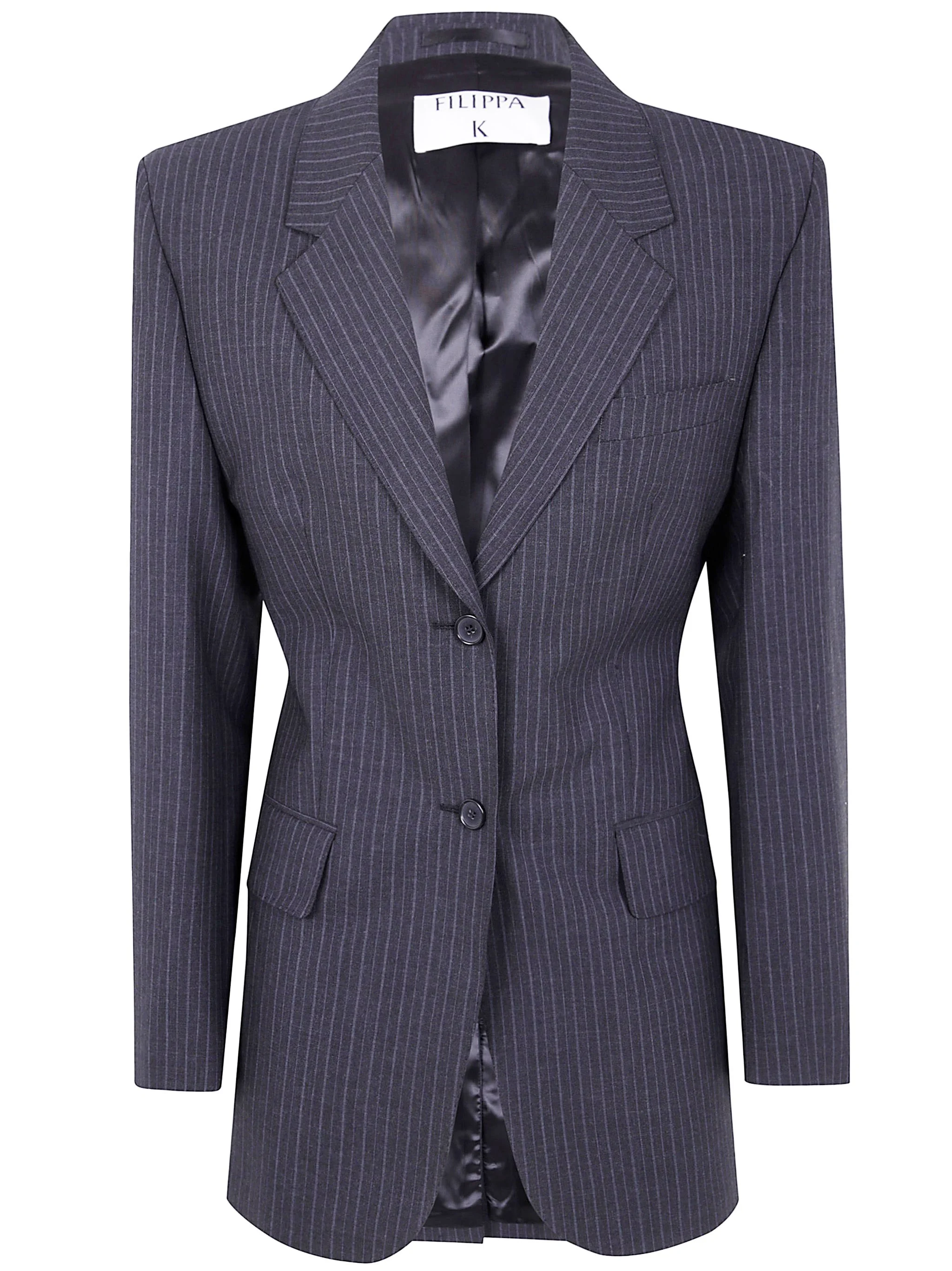 "Hourglass Pinstripe" Blazer - 1