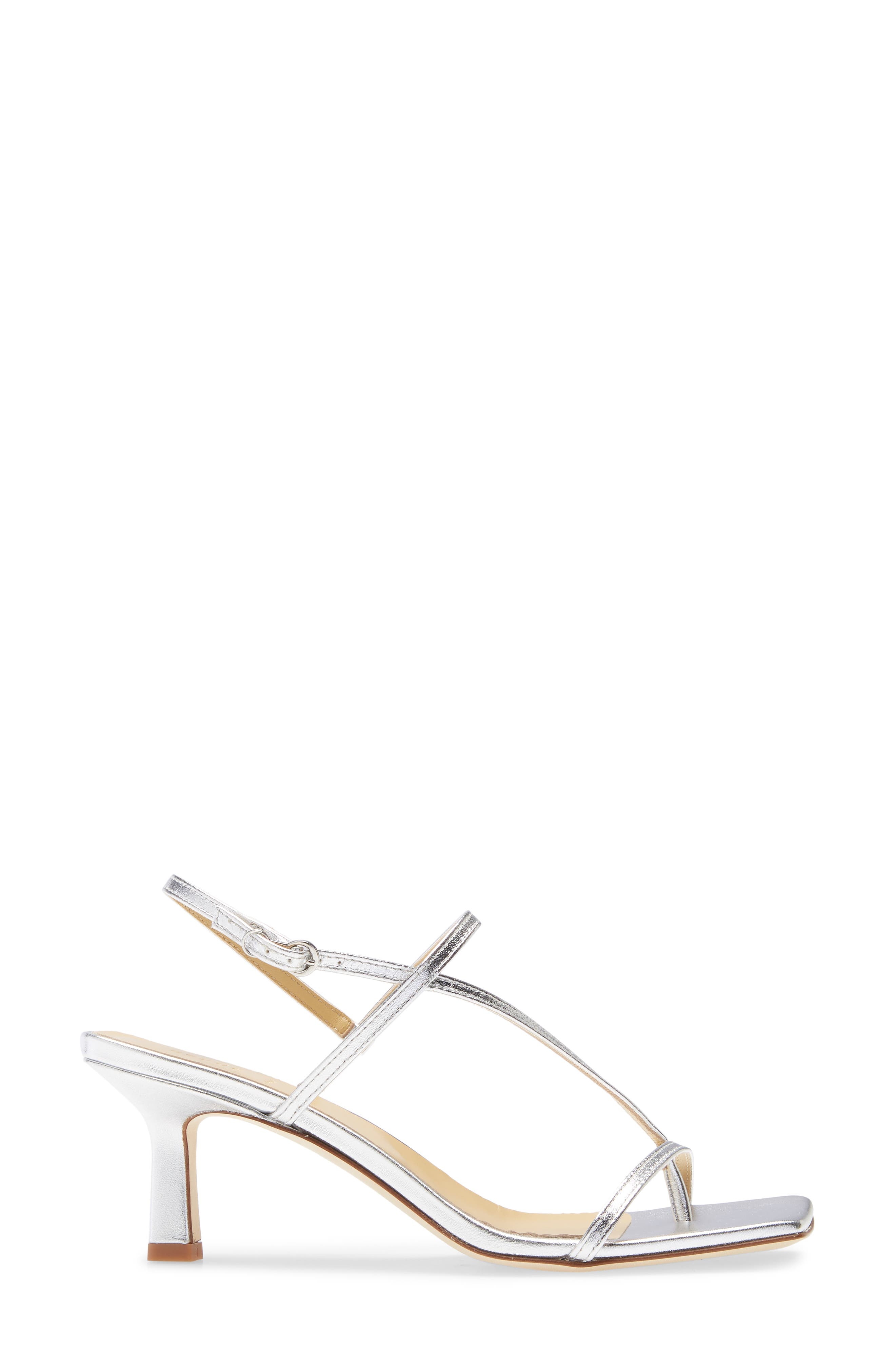 aeyde Elise Slingback Sandal in Laminated Silver at Nordstrom - 3