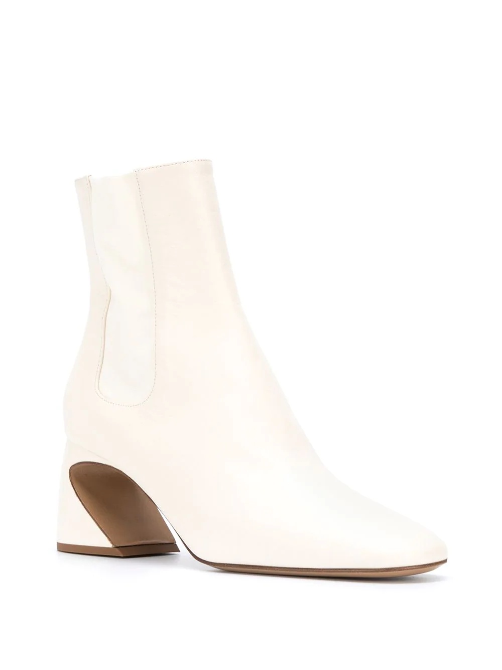 sculptural-heel ankle boots - 2