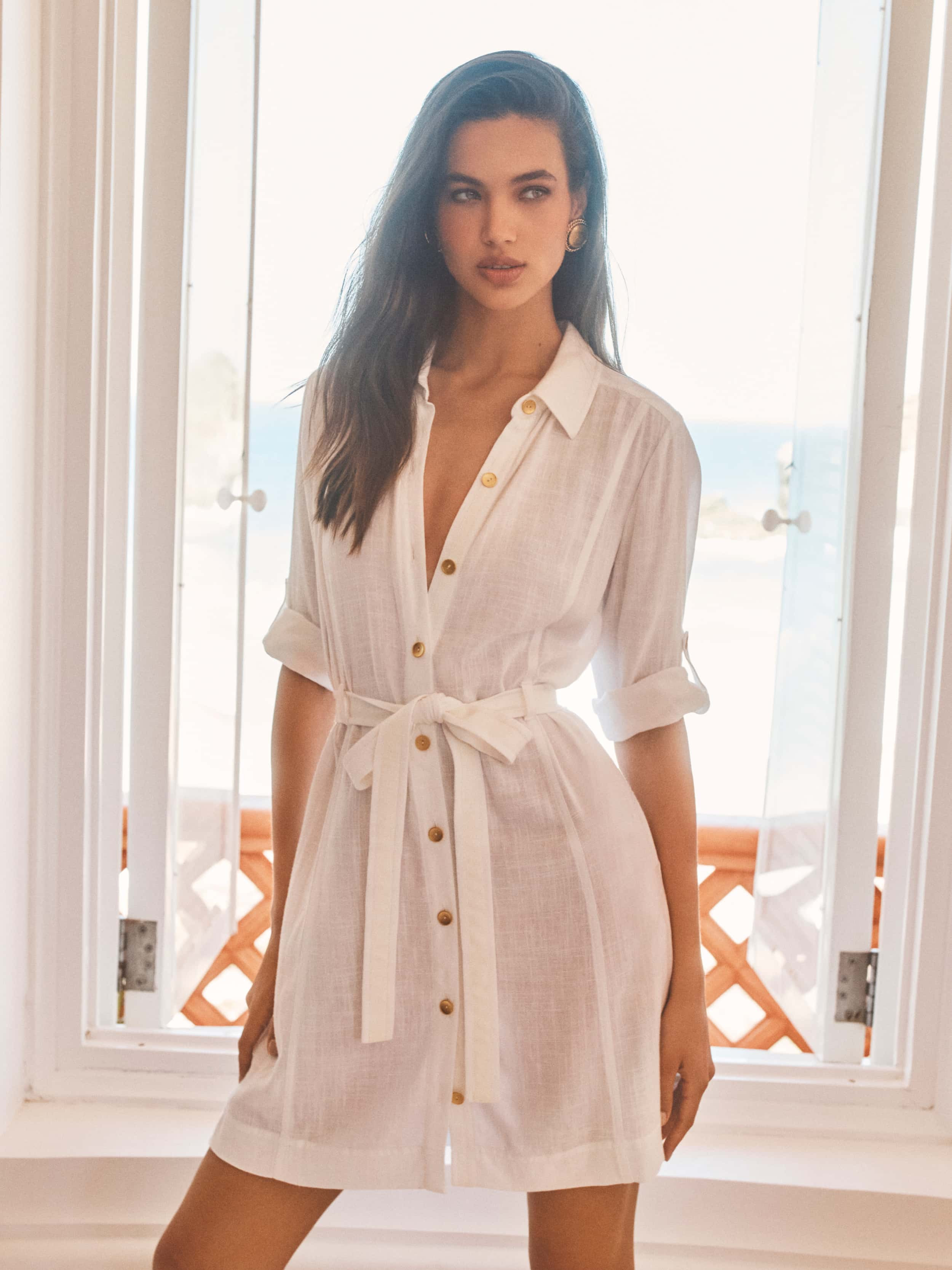 Kippa Linen-Blend Shirt Dress - 3