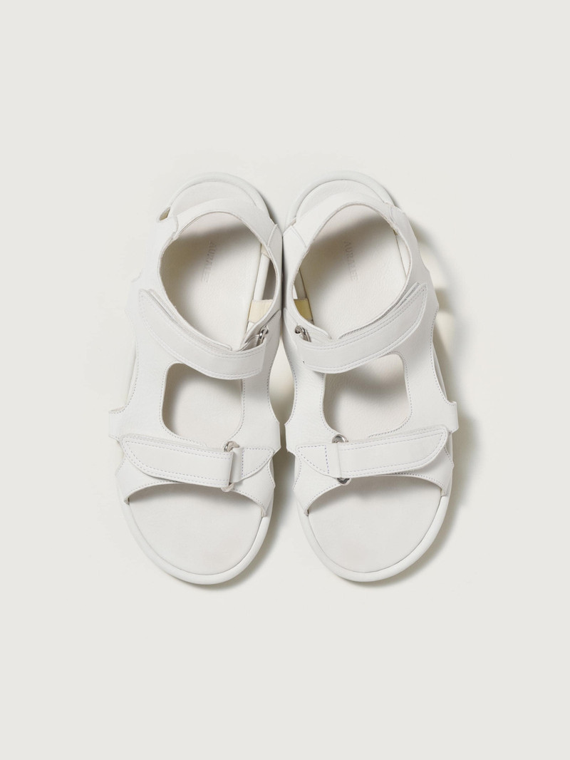 AURALEE SOFT LEATHER DOUBLE STRAP SANDALS outlook