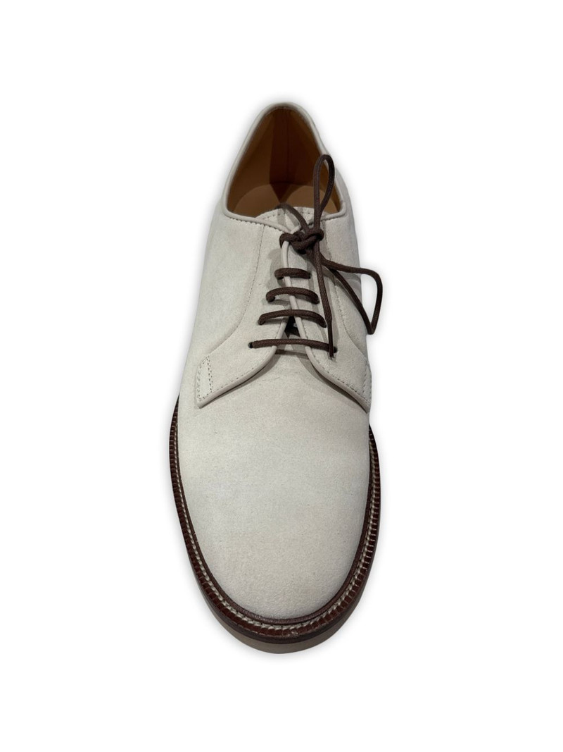 Brunello Cucinelli grey derby shoes outlook