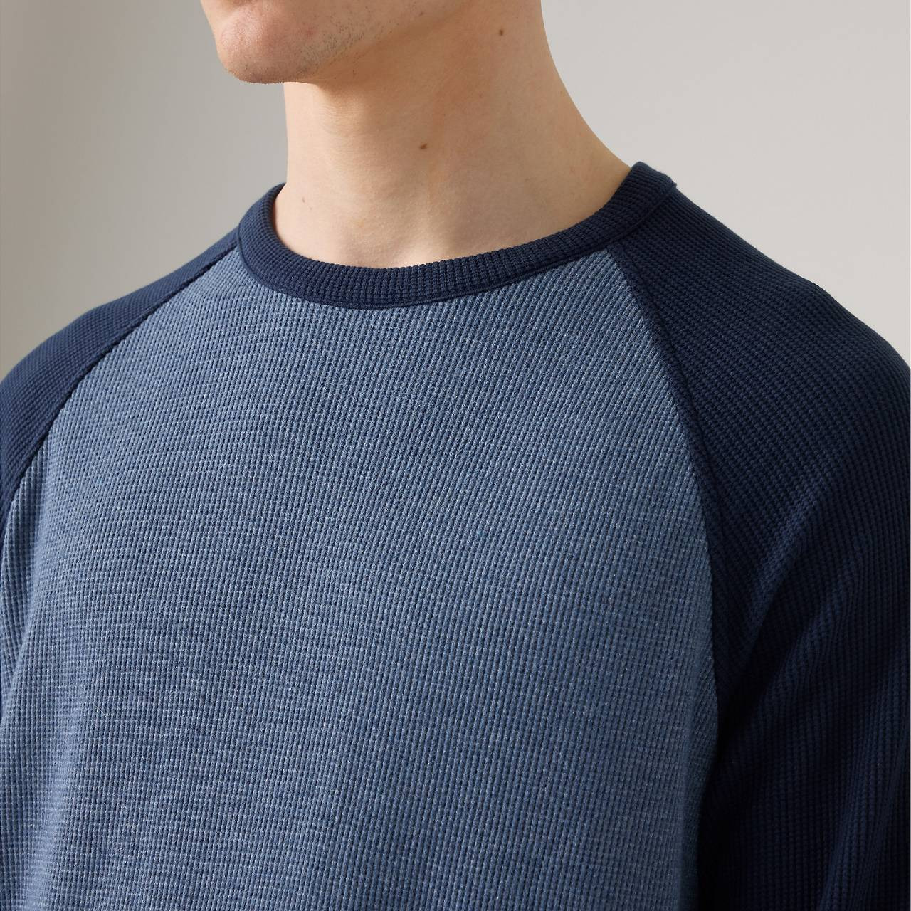 THERMAL RAGLAN CREWNECK T-SHIRT - 5