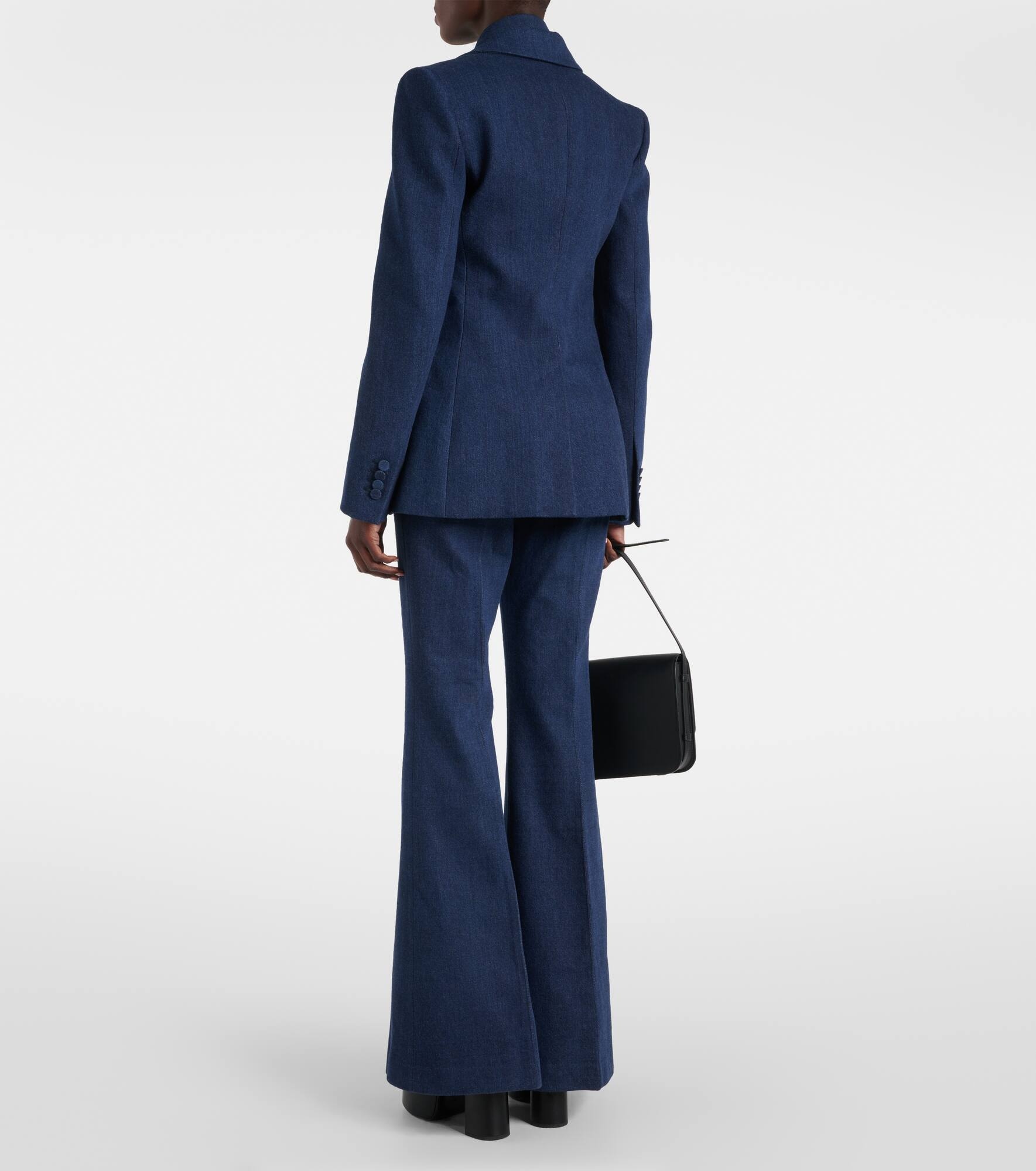 Leiva single-breasted denim blazer - 3