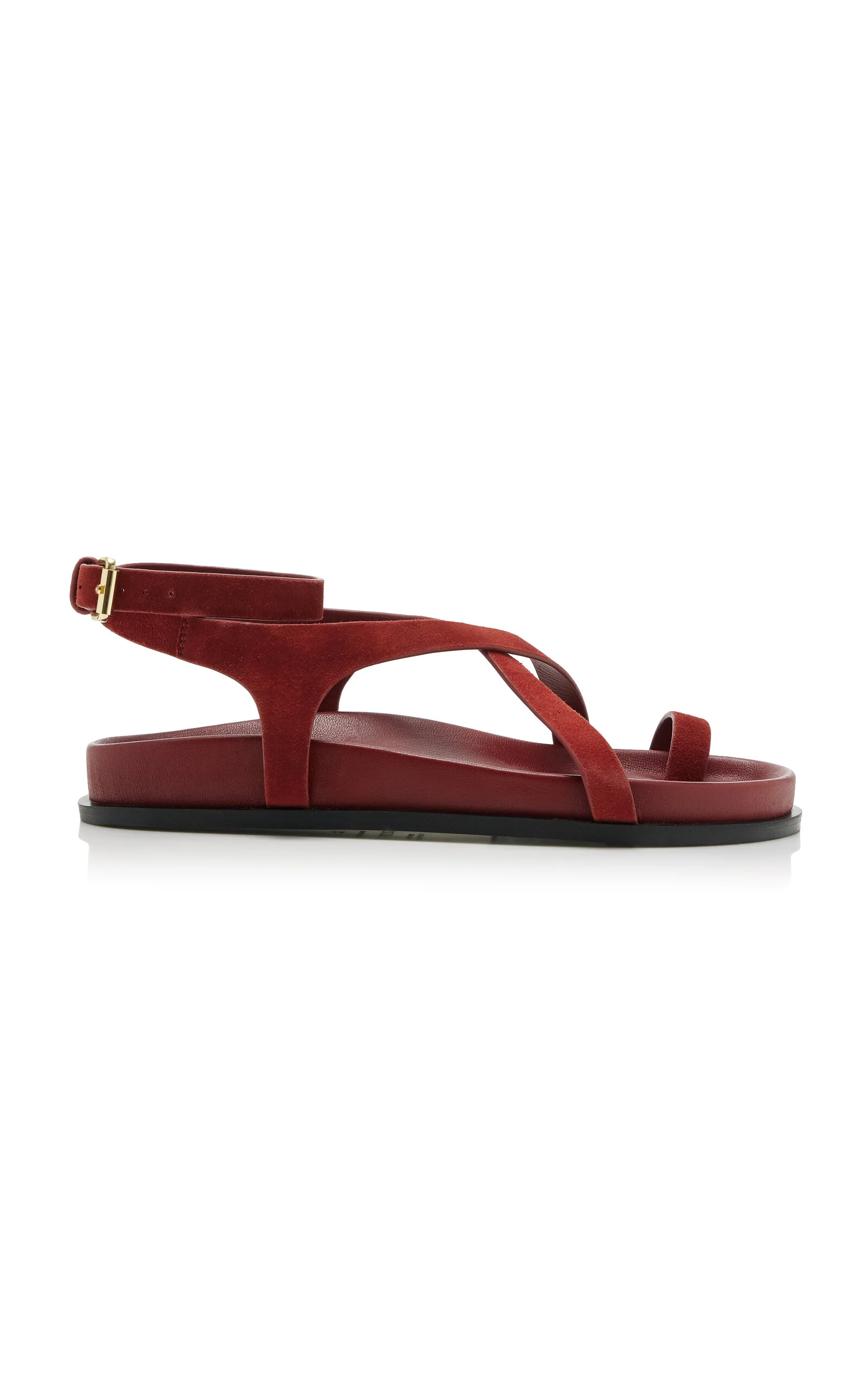 Jalen Slim Suede Sandals red - 1