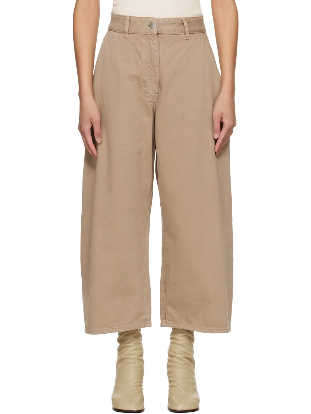 Taupe Chalco Denim Jeans - 1