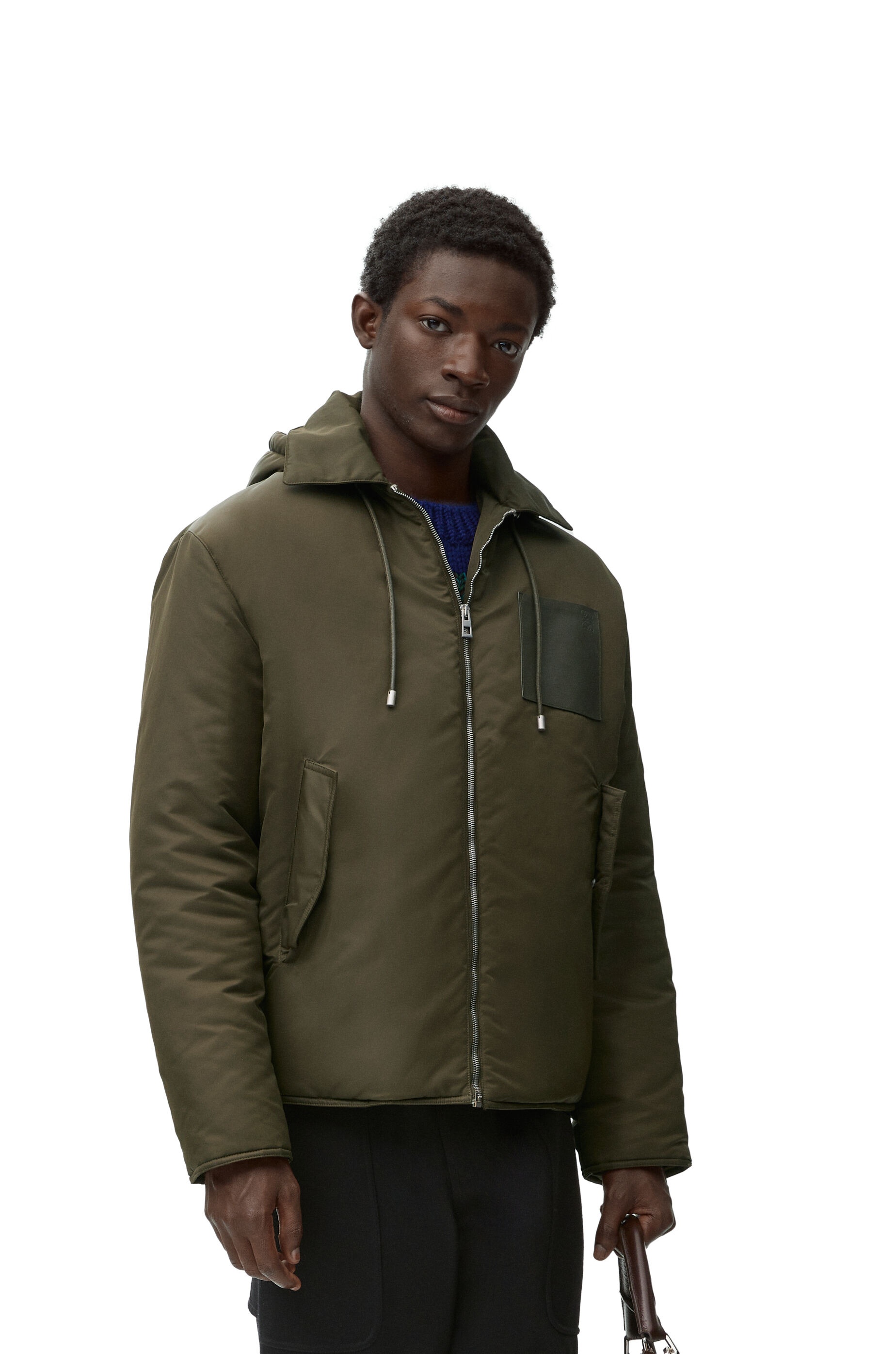 Hooded jacket in nylon - 3