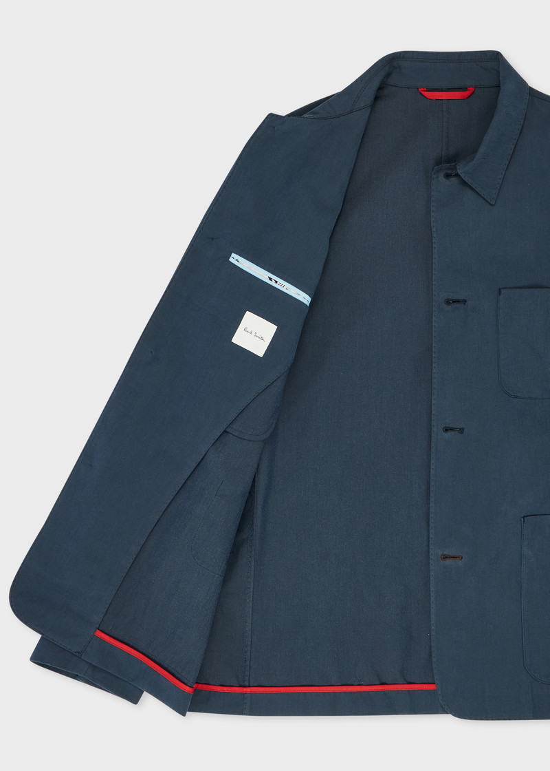 Washed Navy Cotton-Lyocell Work Co-ord 4