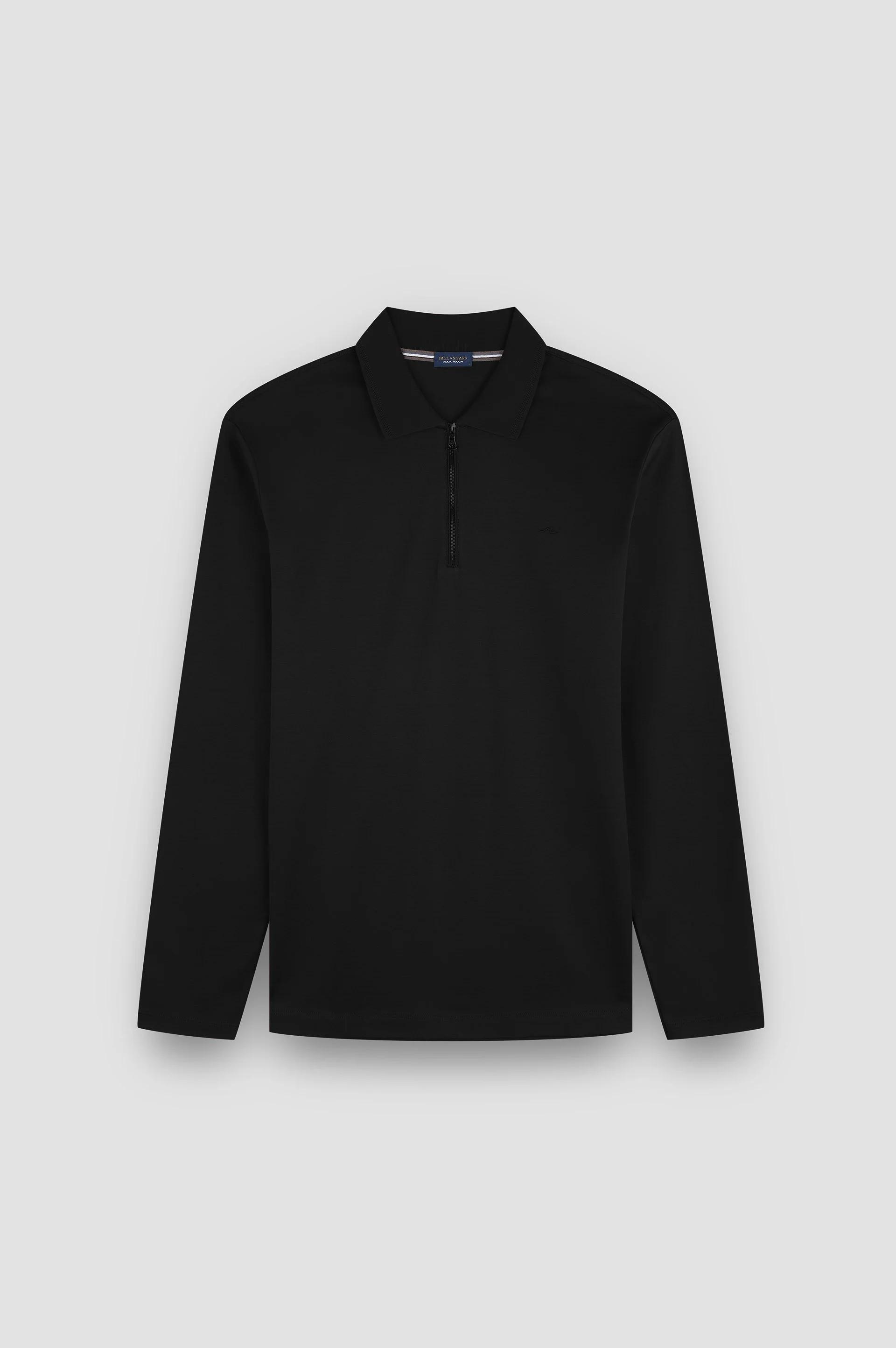 AQUA TOUCH COTTON ZIP-UP POLO SHIRT - 1