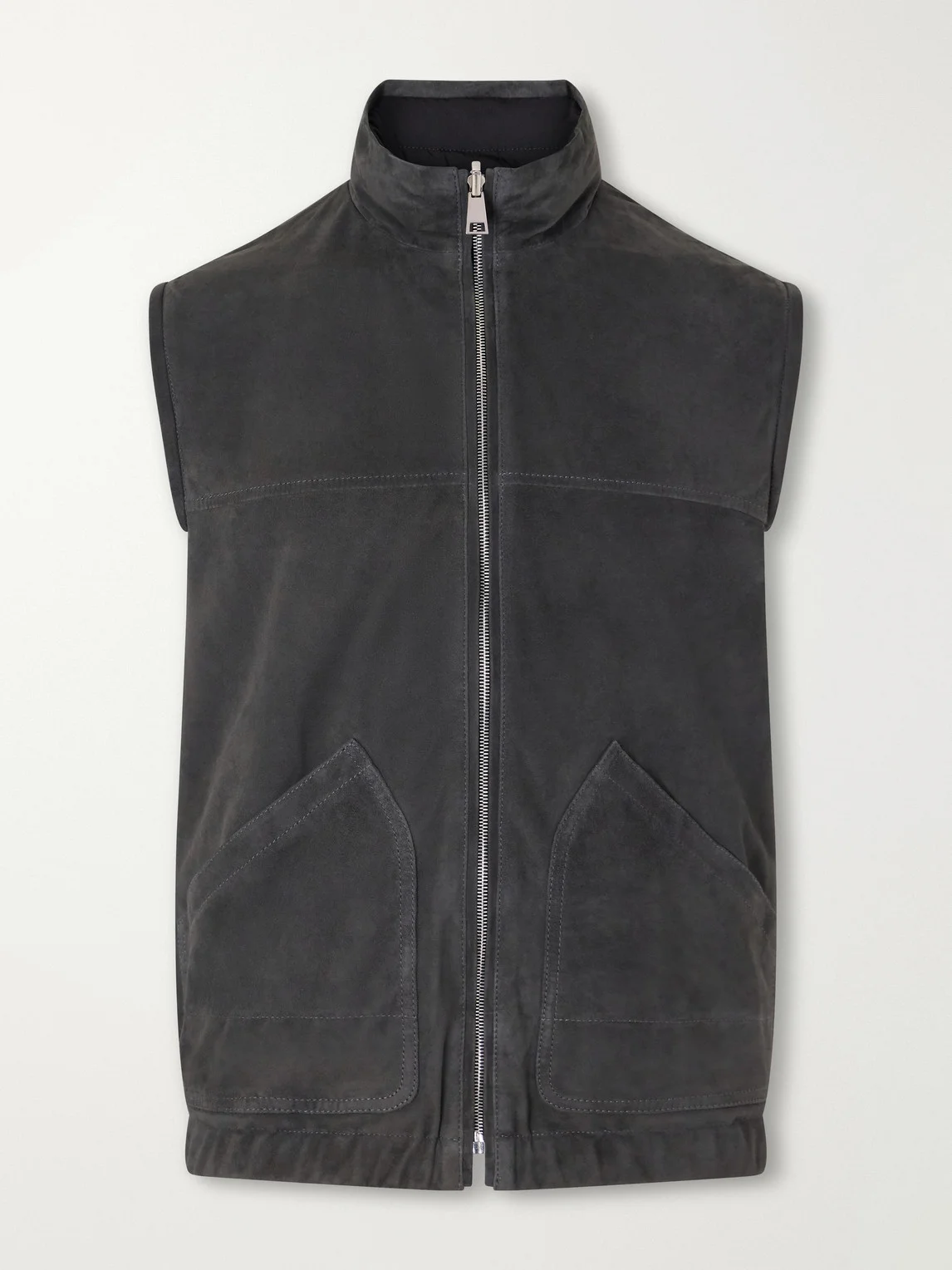 Reversible Suede Vest - 1